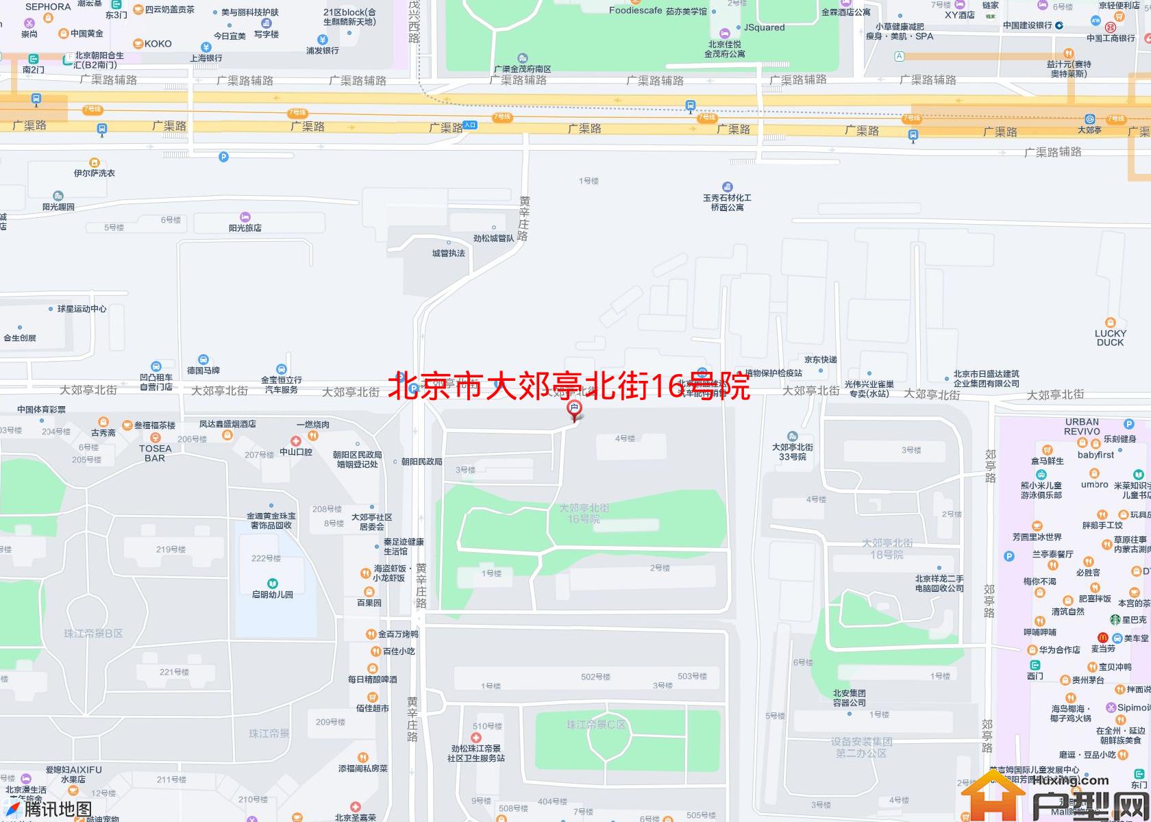 大郊亭北街16号院小区 - 户型网