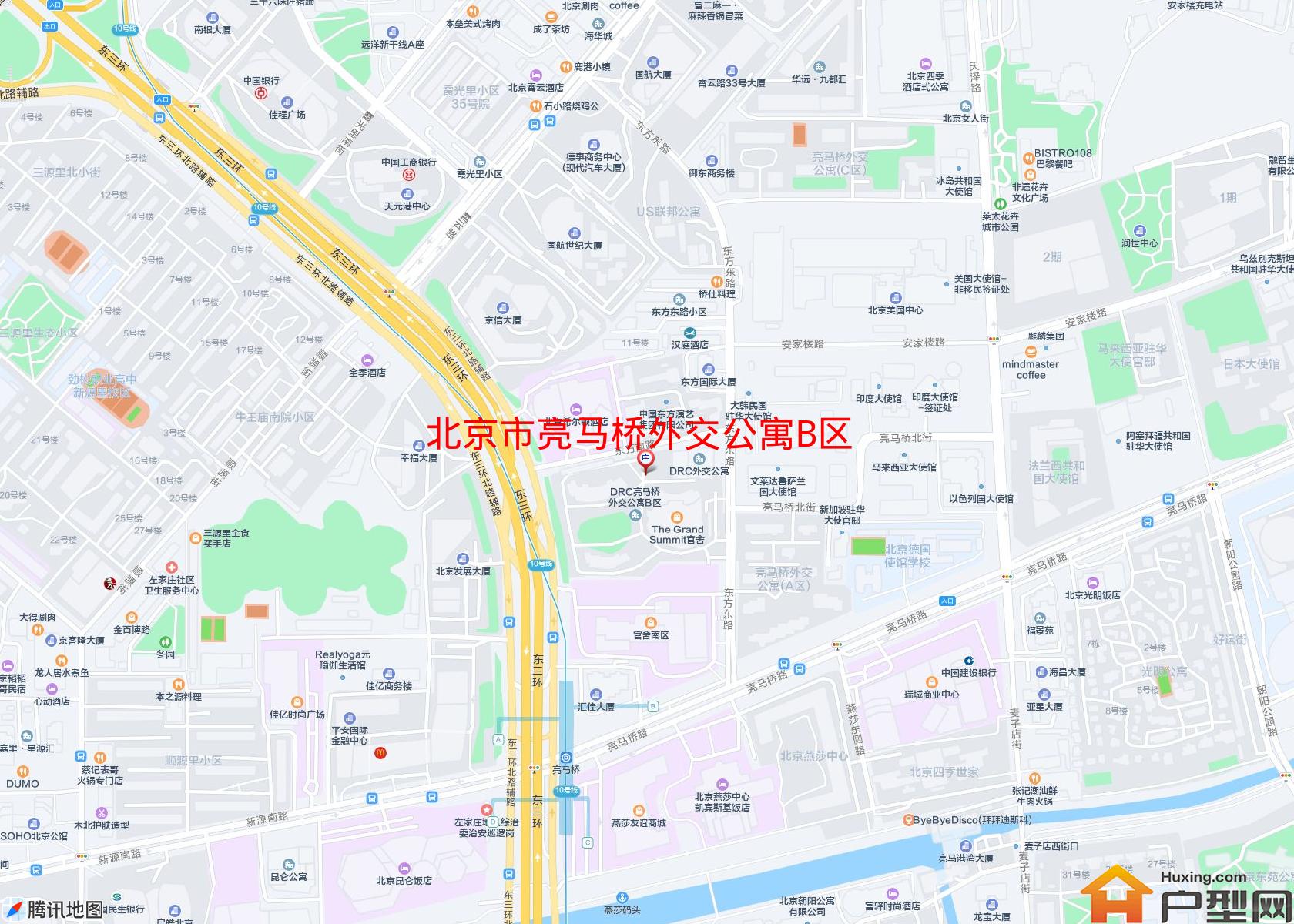 亮马桥外交公寓B区小区 - 户型网