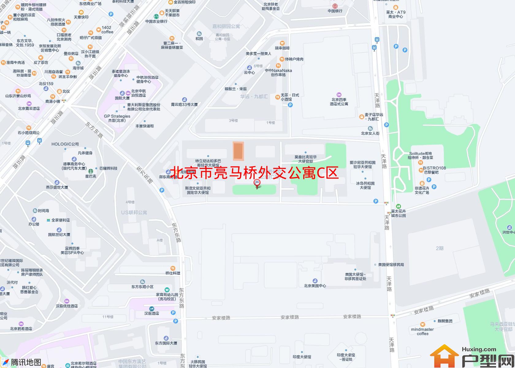 亮马桥外交公寓C区小区 - 户型网