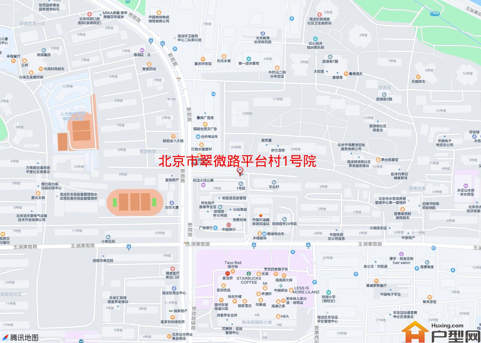 翠微路平台村1号院小区 - 户型网