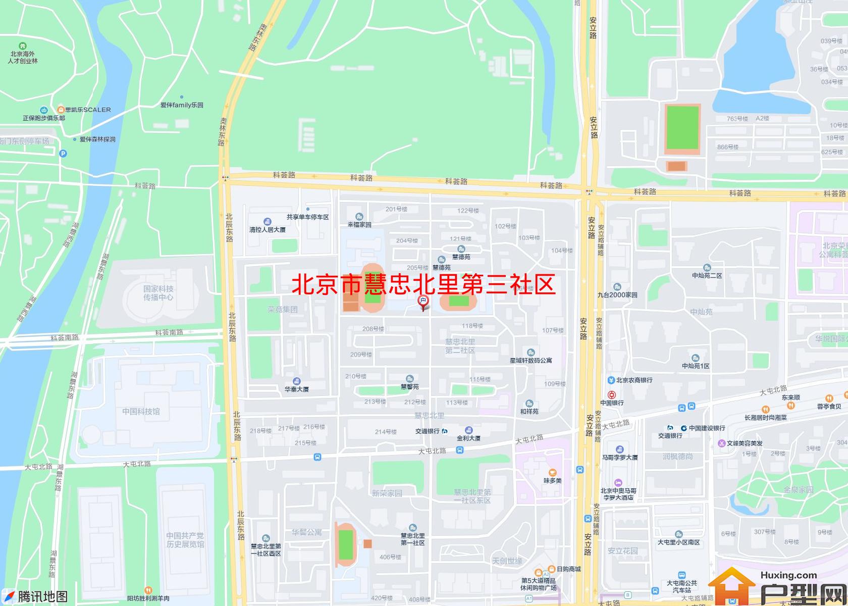 慧忠北里第三社区小区 - 户型网