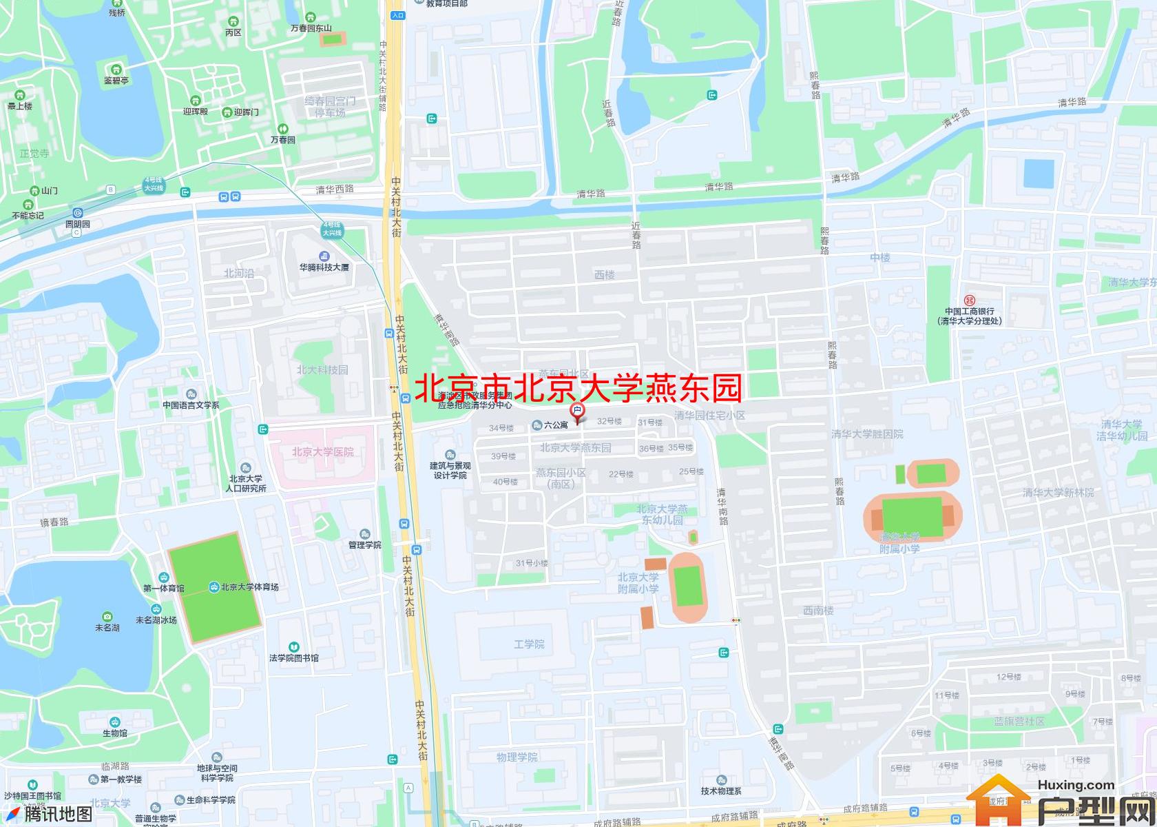 北京大学燕东园小区 - 户型网