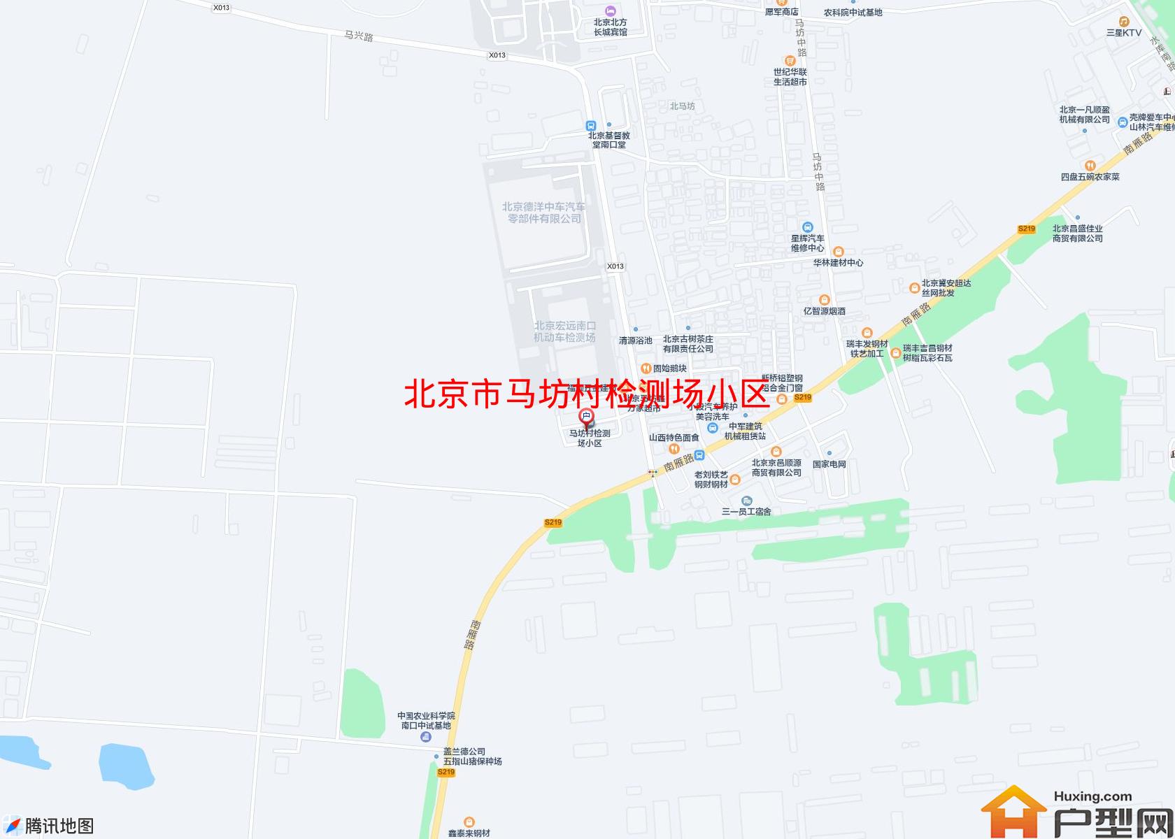 马坊村检测场小区小区 - 户型网