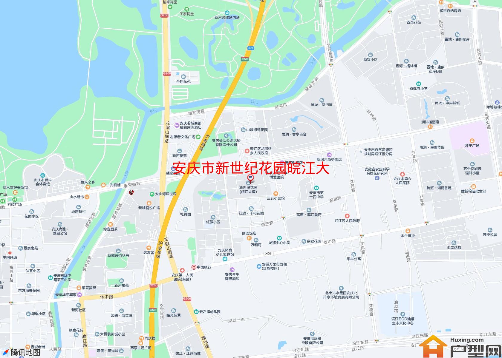 新世纪花园皖江大小区 - 户型网
