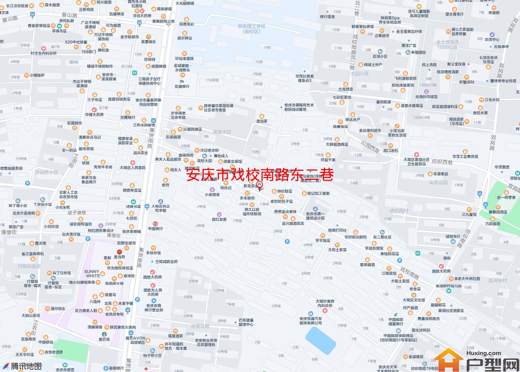 戏校南路东二巷小区 - 户型网
