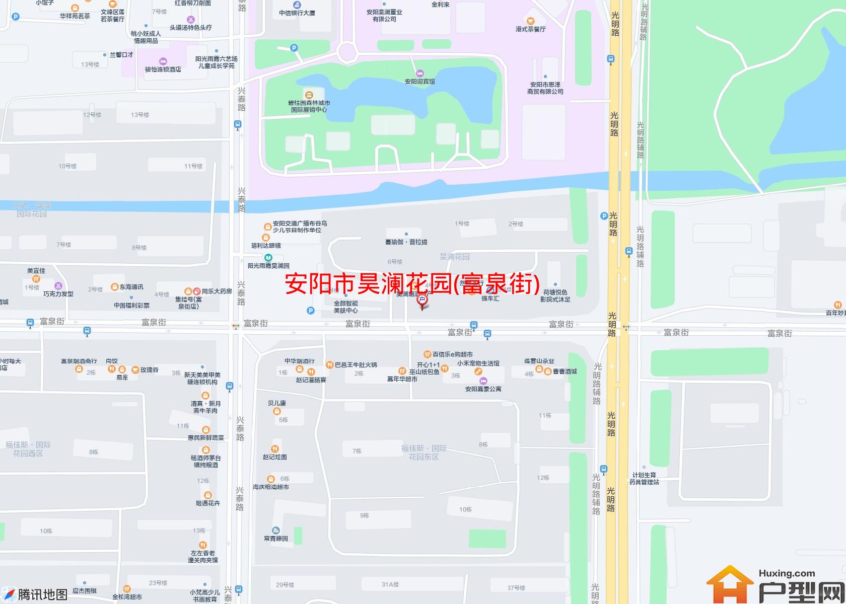 昊澜花园(富泉街)小区 - 户型网