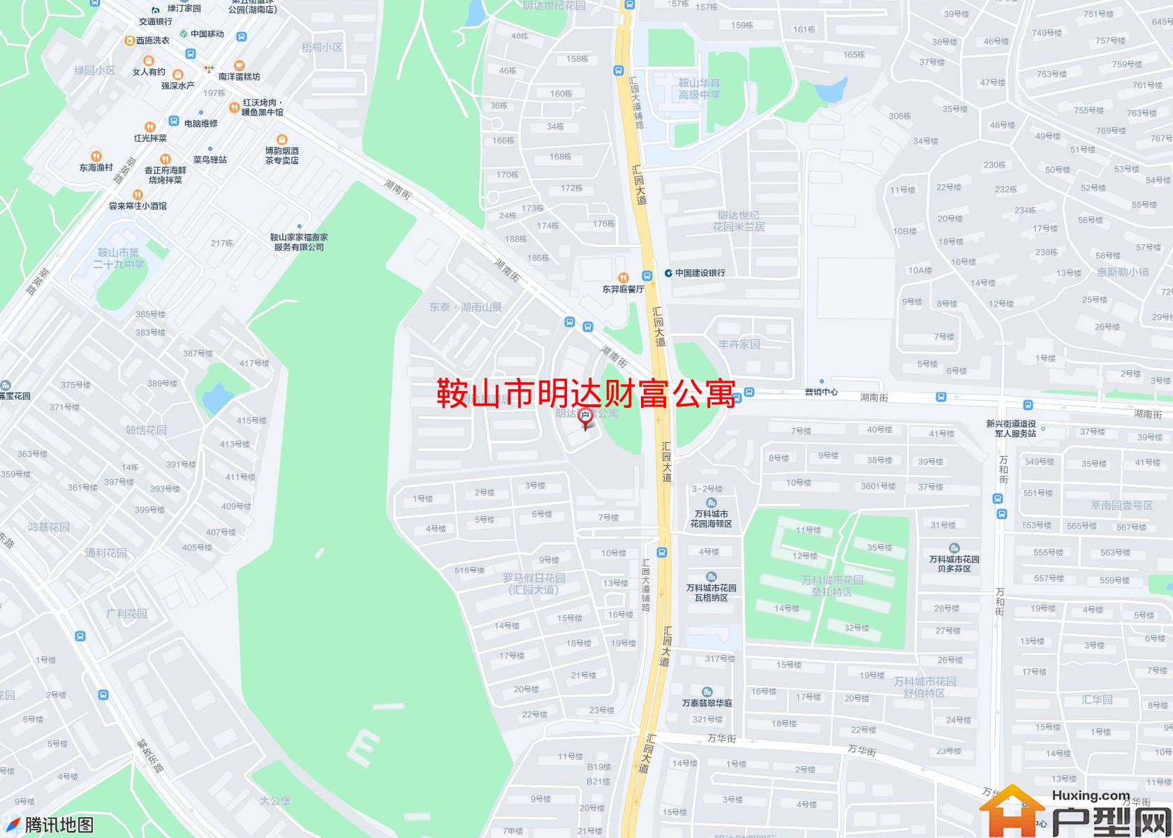 明达财富公寓小区 - 户型网