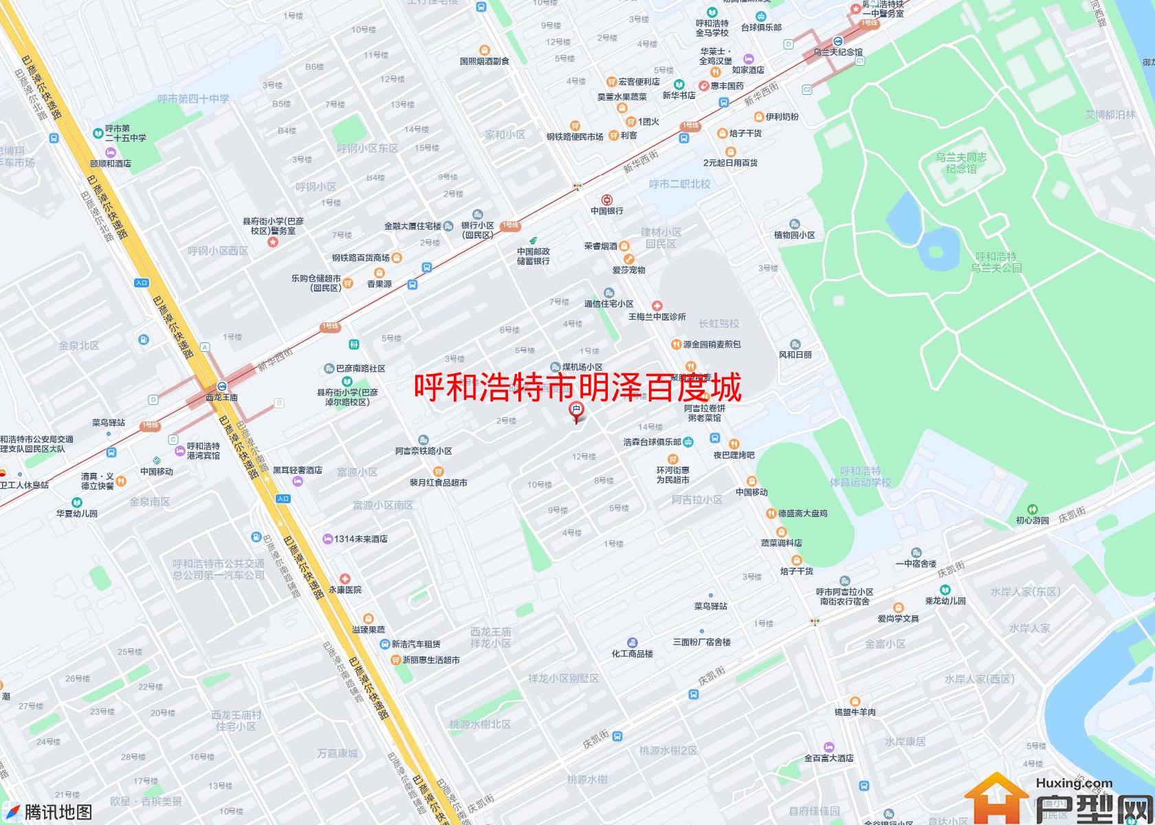 明泽百度城小区 - 户型网
