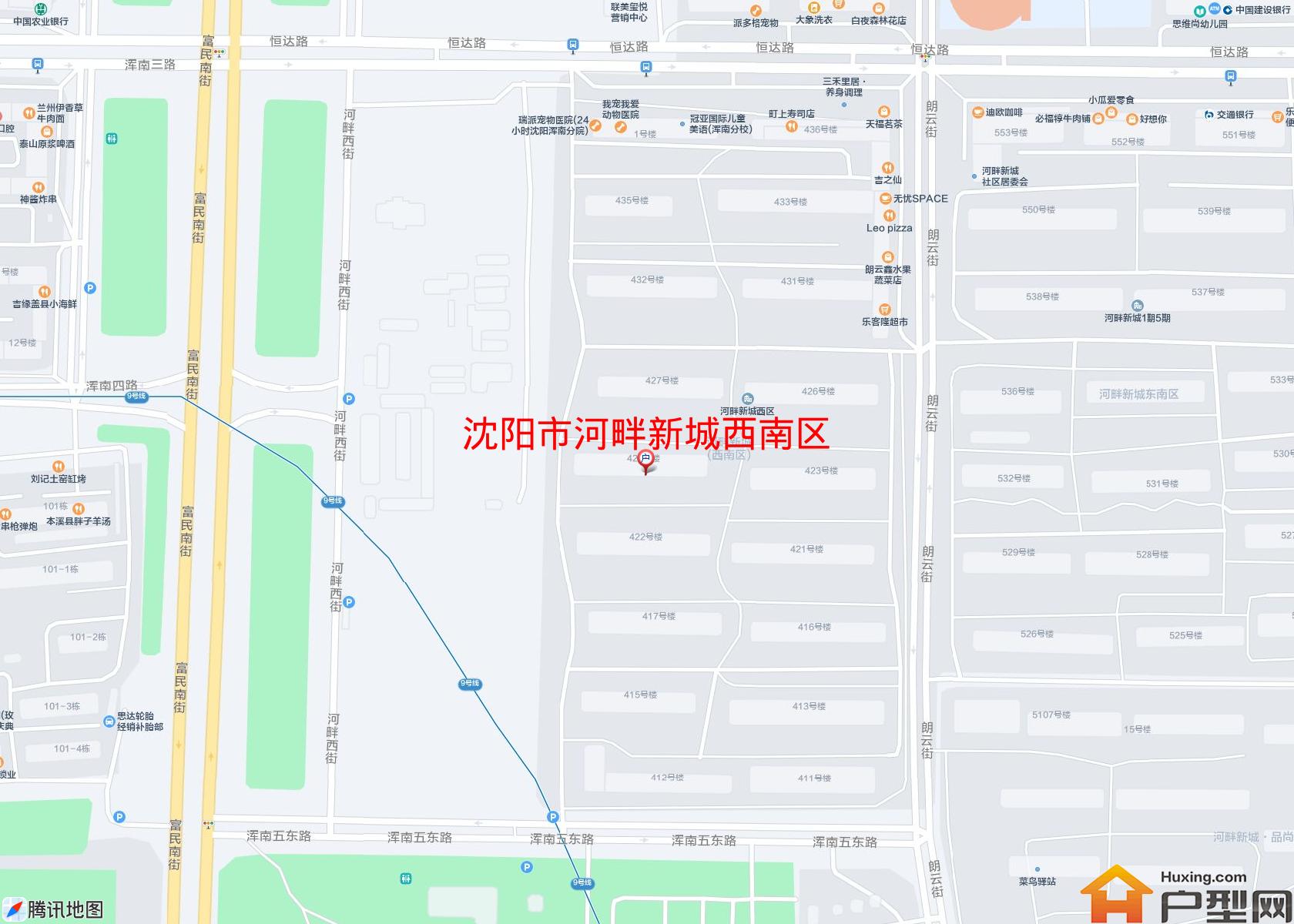 河畔新城西南区小区 - 户型网