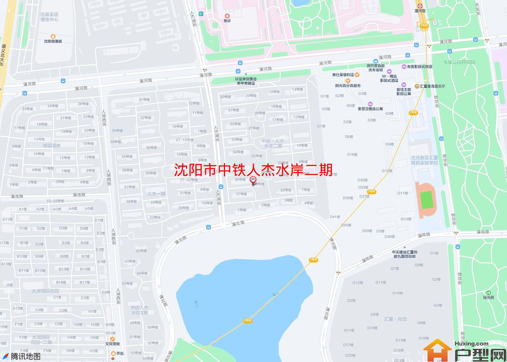 中铁人杰水岸二期小区 - 户型网