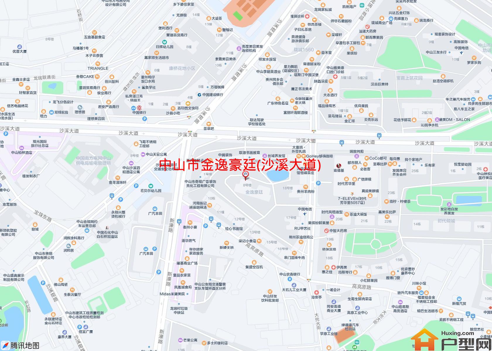 金逸豪廷(沙溪大道)小区 - 户型网