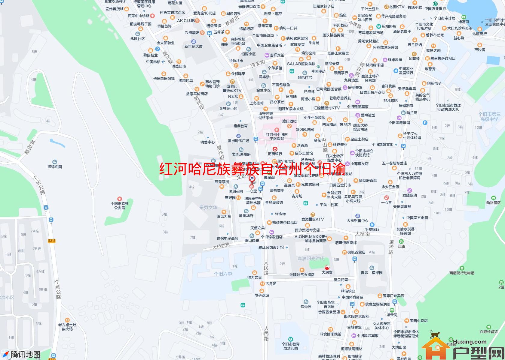 个旧渝洲花园小区 - 户型网
