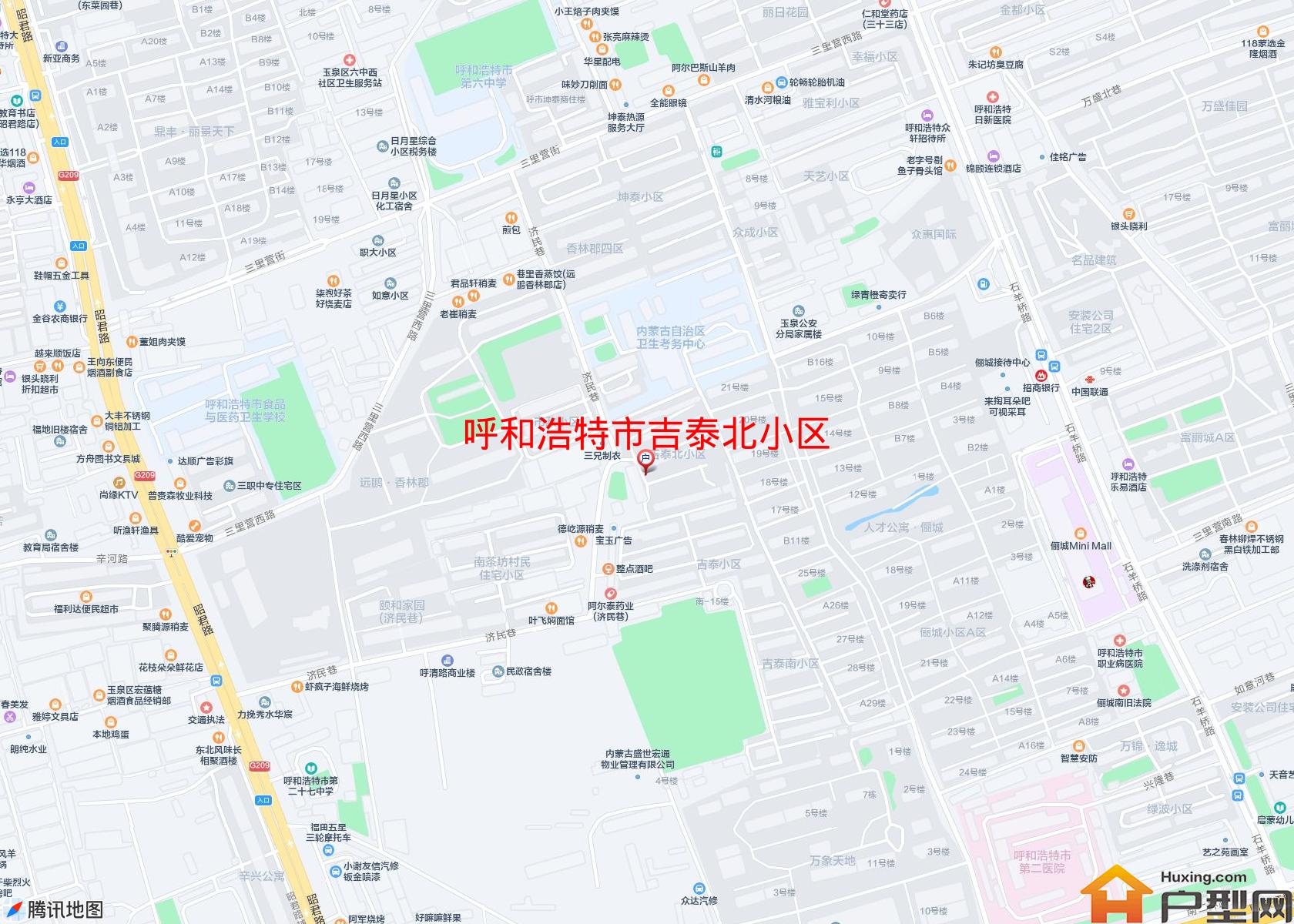 吉泰北小区小区 - 户型网