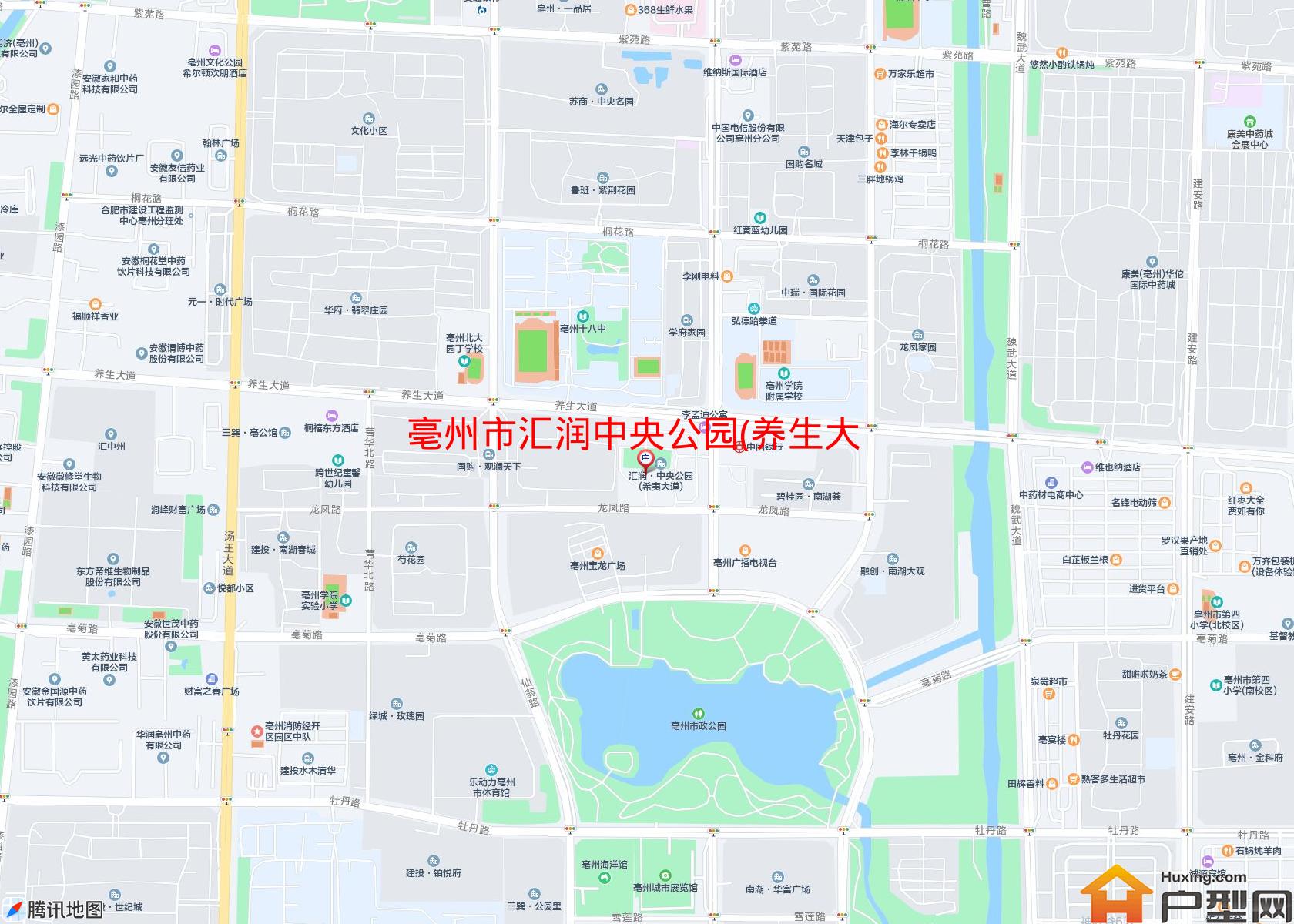 汇润中央公园(养生大道)小区 - 户型网