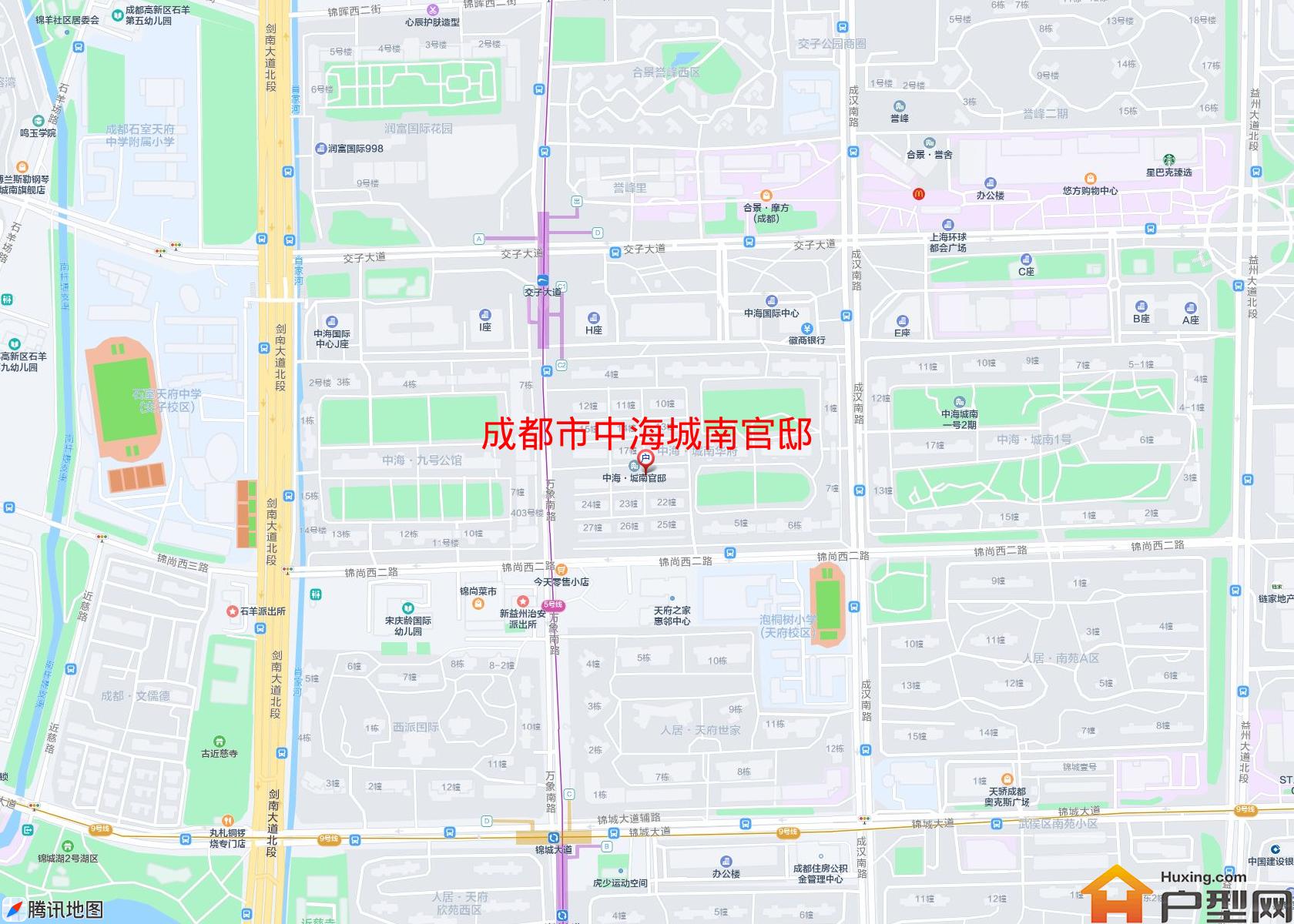 中海城南官邸小区 - 户型网