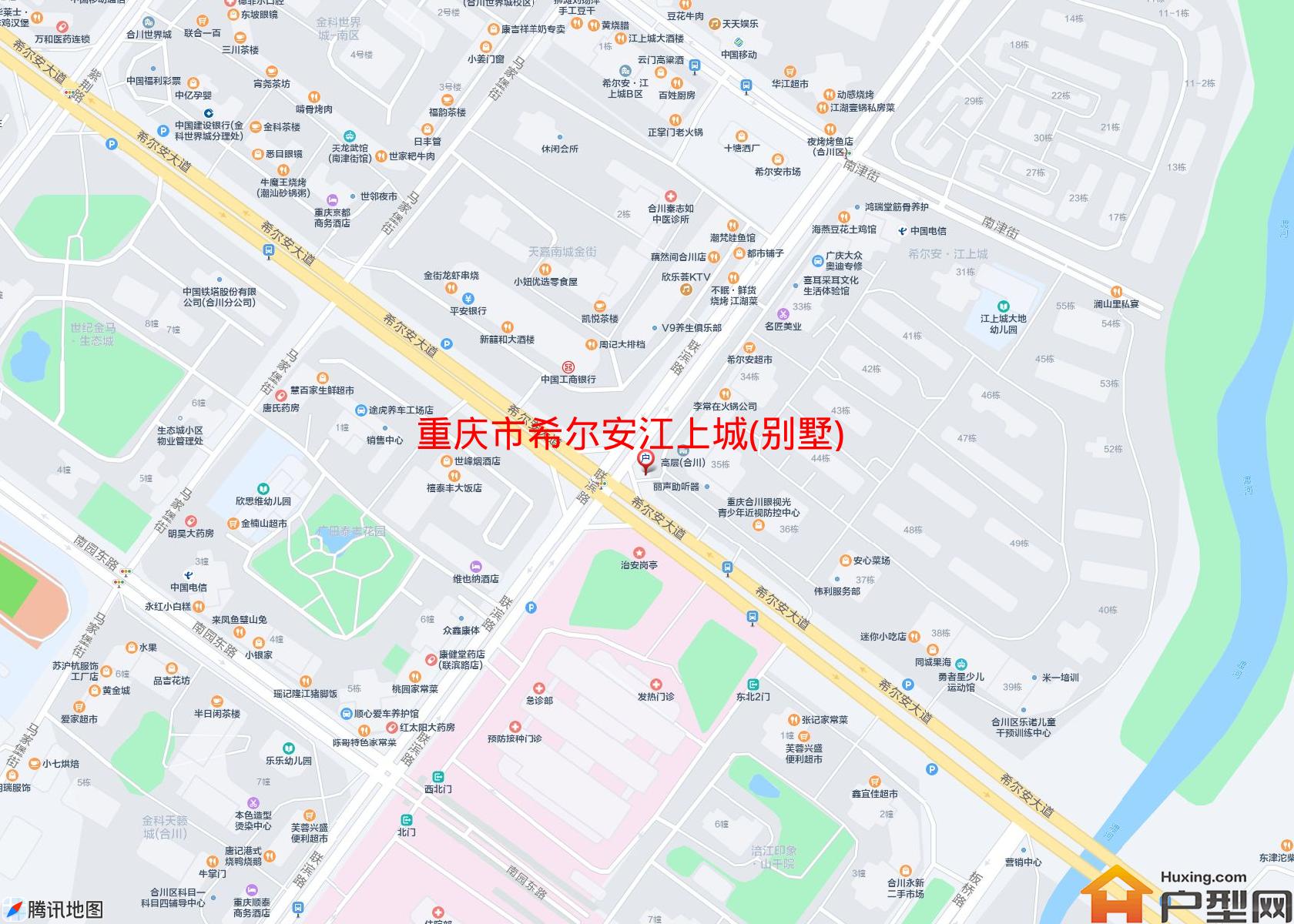 希尔安江上城(别墅)小区 - 户型网