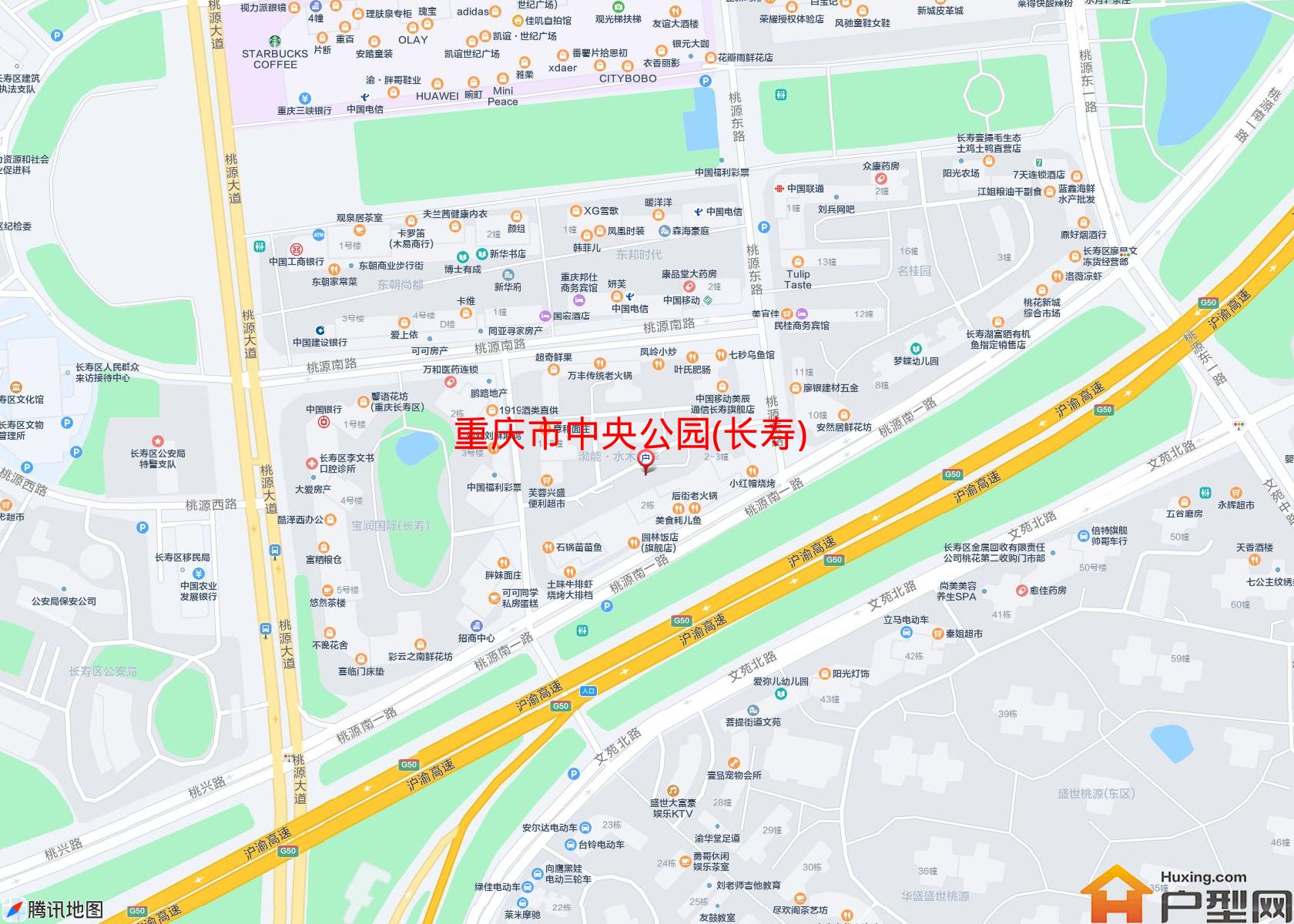 中央公园(长寿)小区 - 户型网