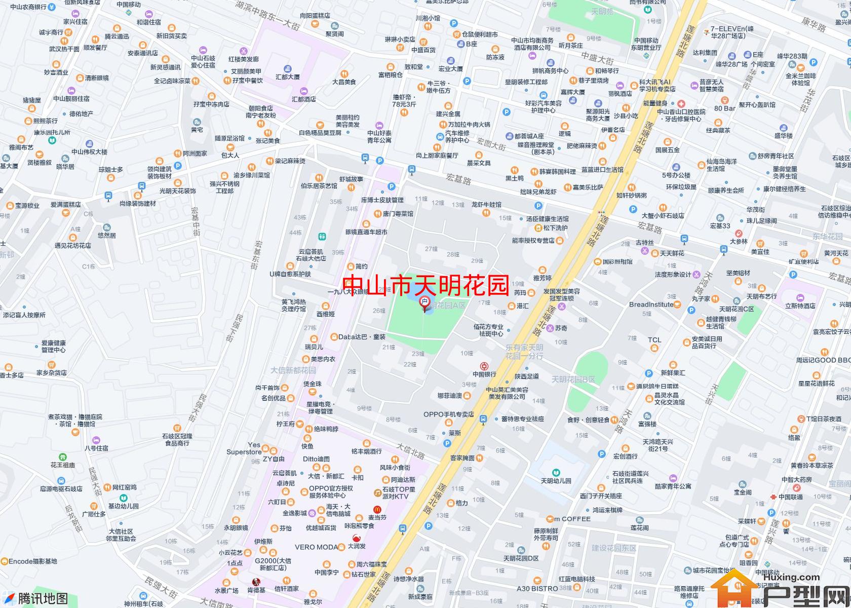 天明花园小区 - 户型网