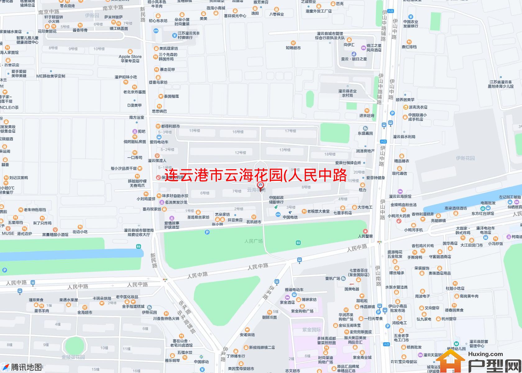 云海花园(人民中路)小区 - 户型网