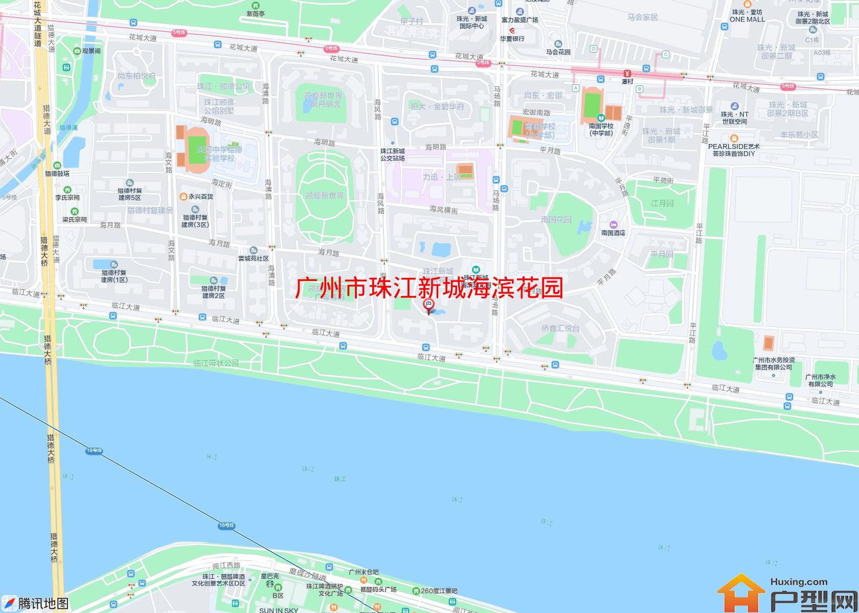 珠江新城海滨花园小区 - 户型网
