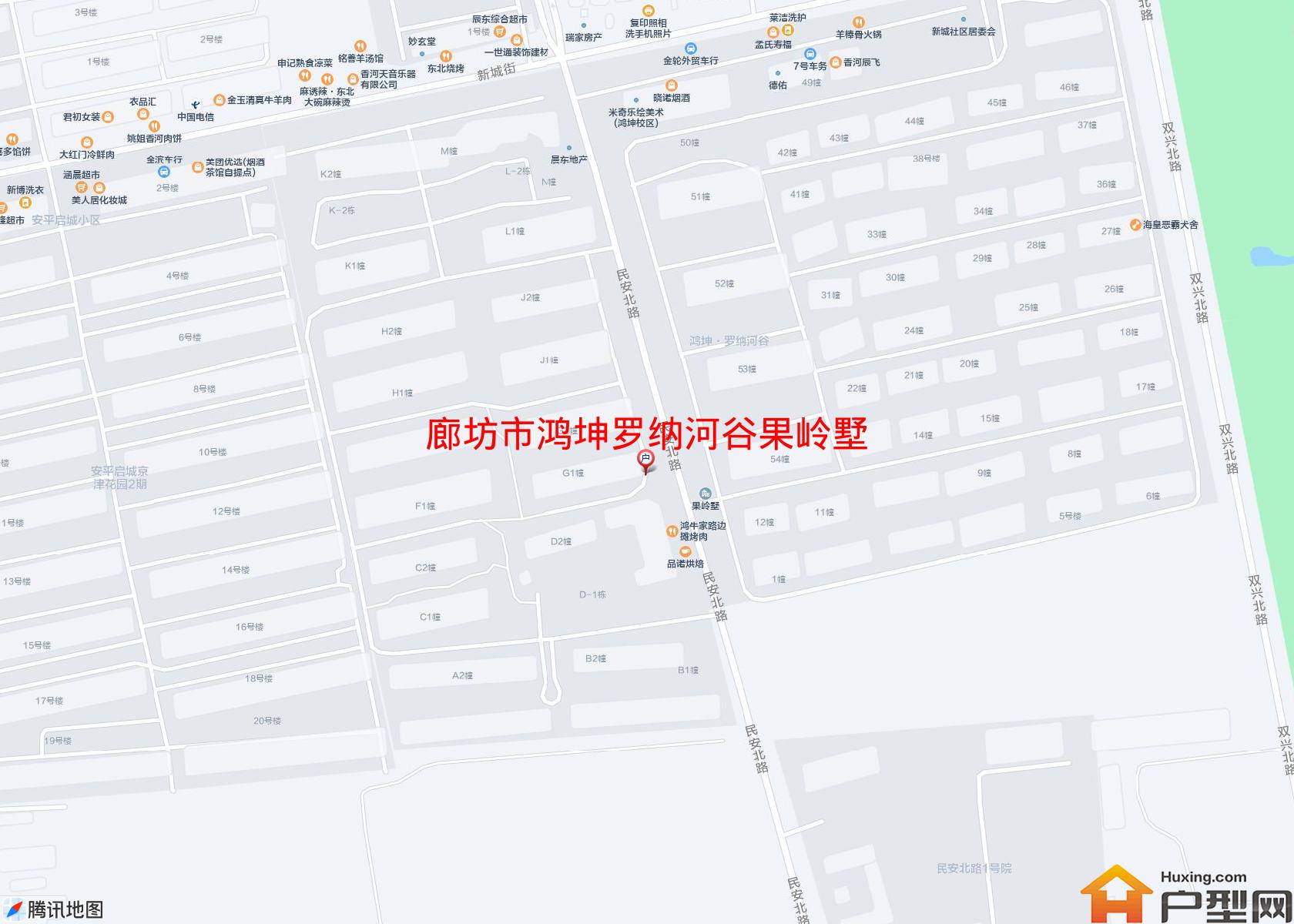鸿坤罗纳河谷果岭墅小区 - 户型网