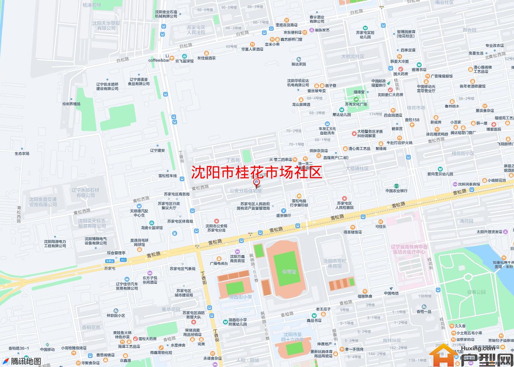 桂花市场社区小区 - 户型网