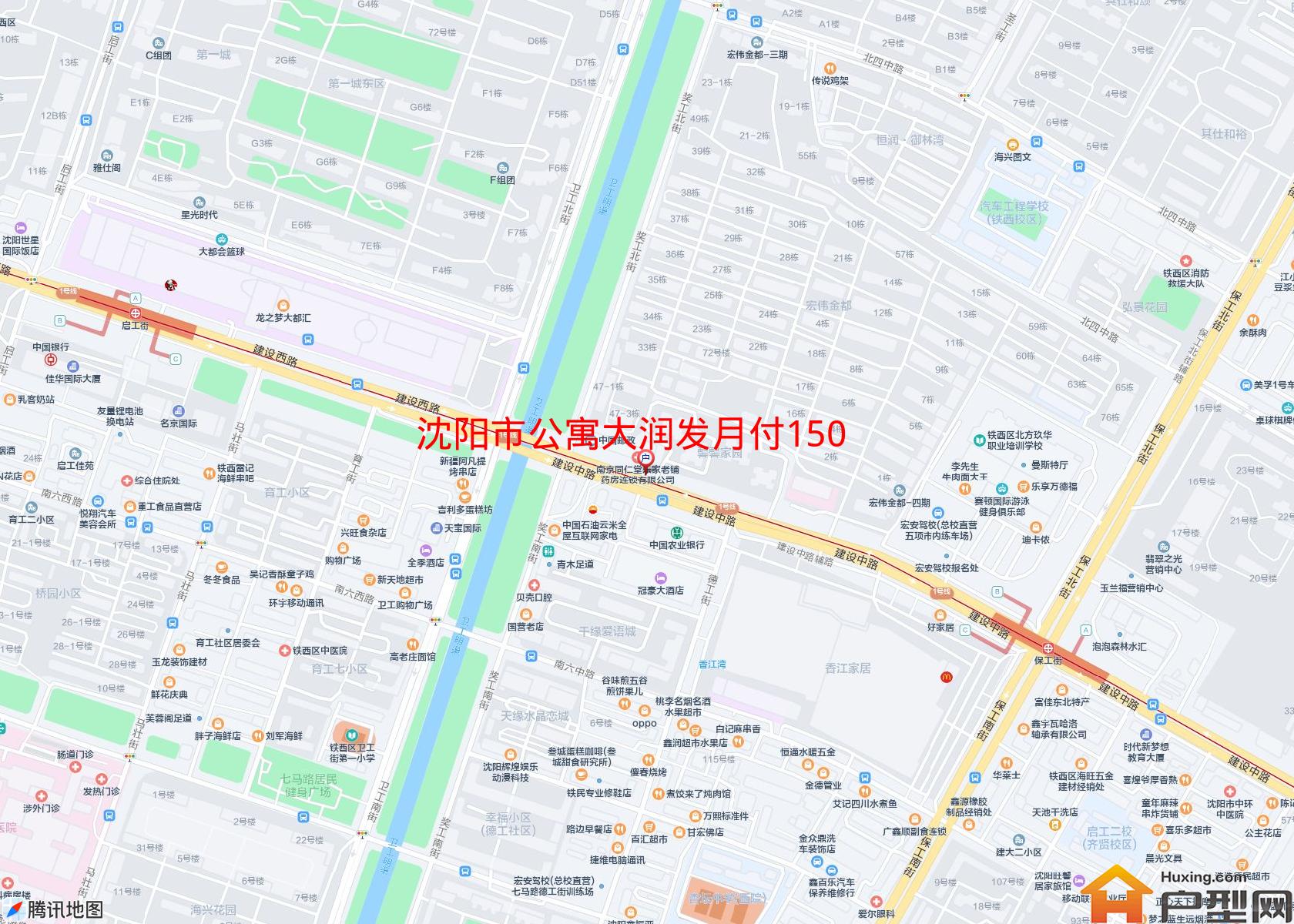 公寓大润发月付1500元1室3楼50平小区 - 户型网