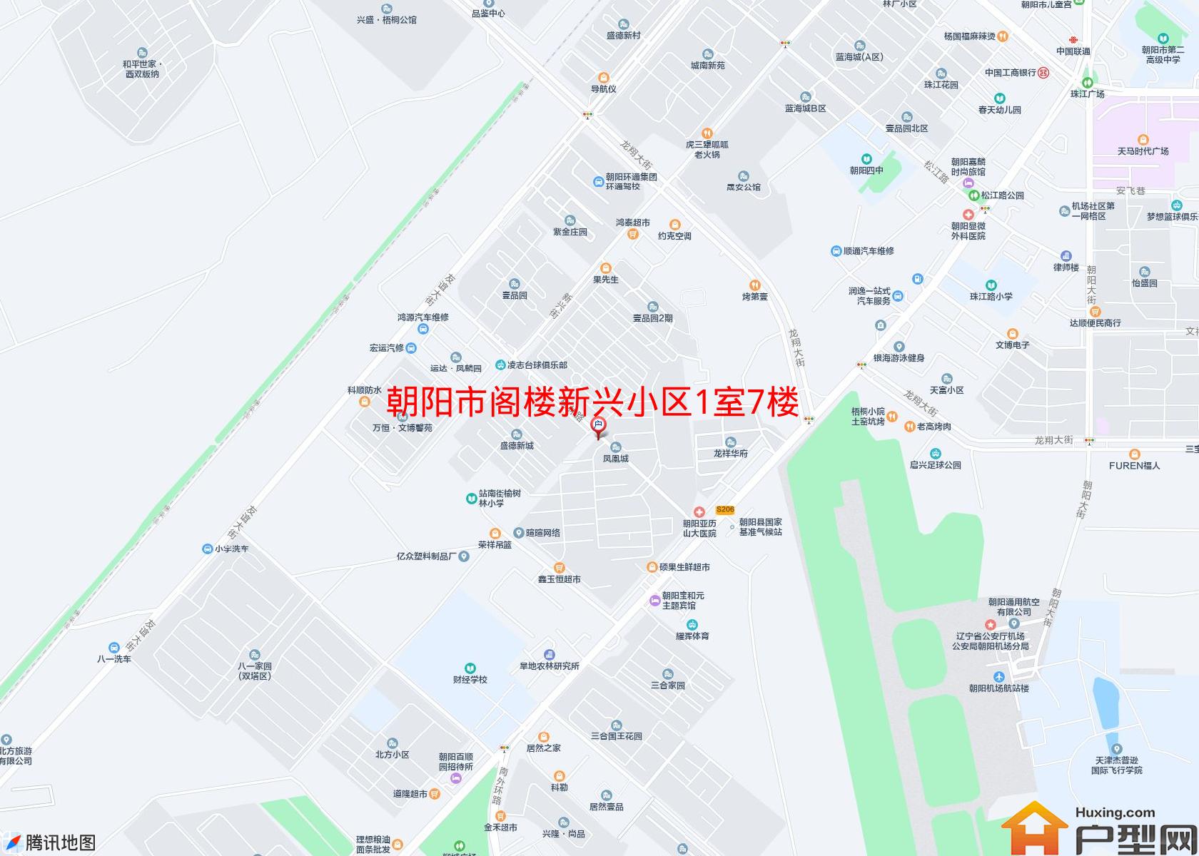 阁楼新兴小区1室7楼45平米有床45小区 - 户型网
