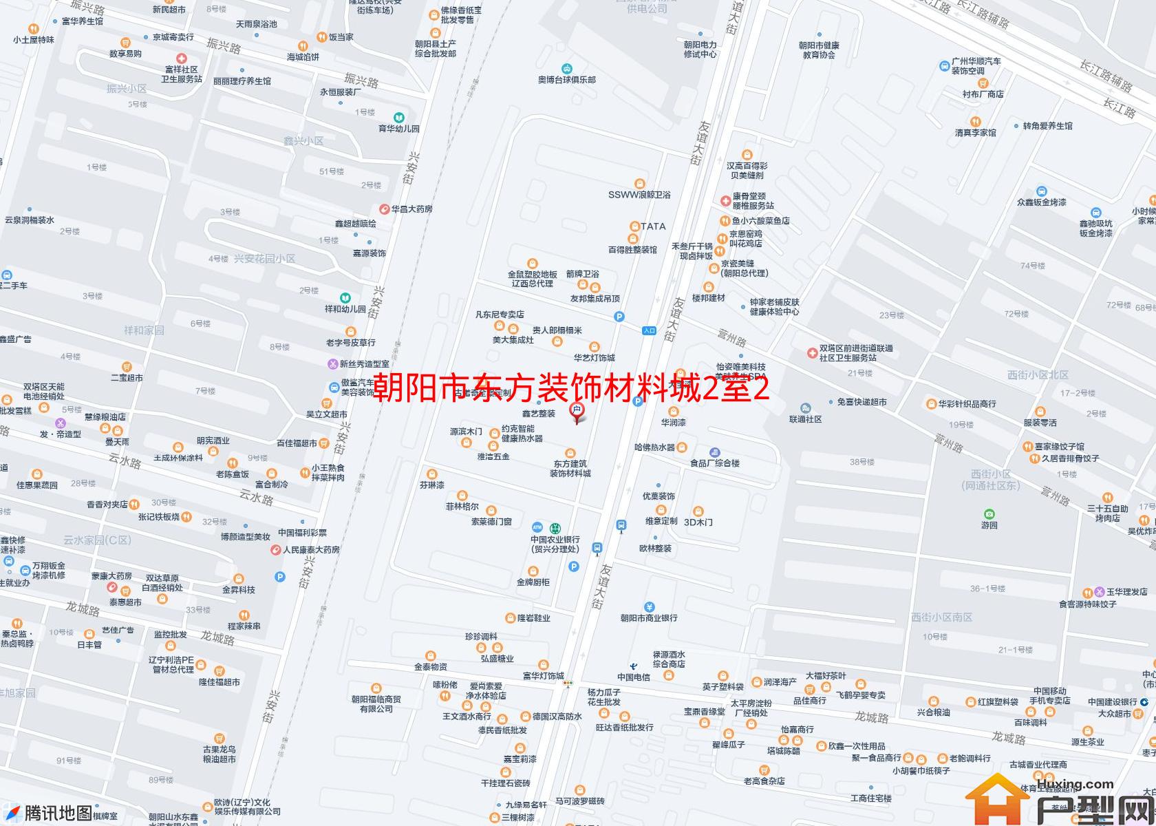 东方装饰材料城2室2厅126平米4楼小区 - 户型网