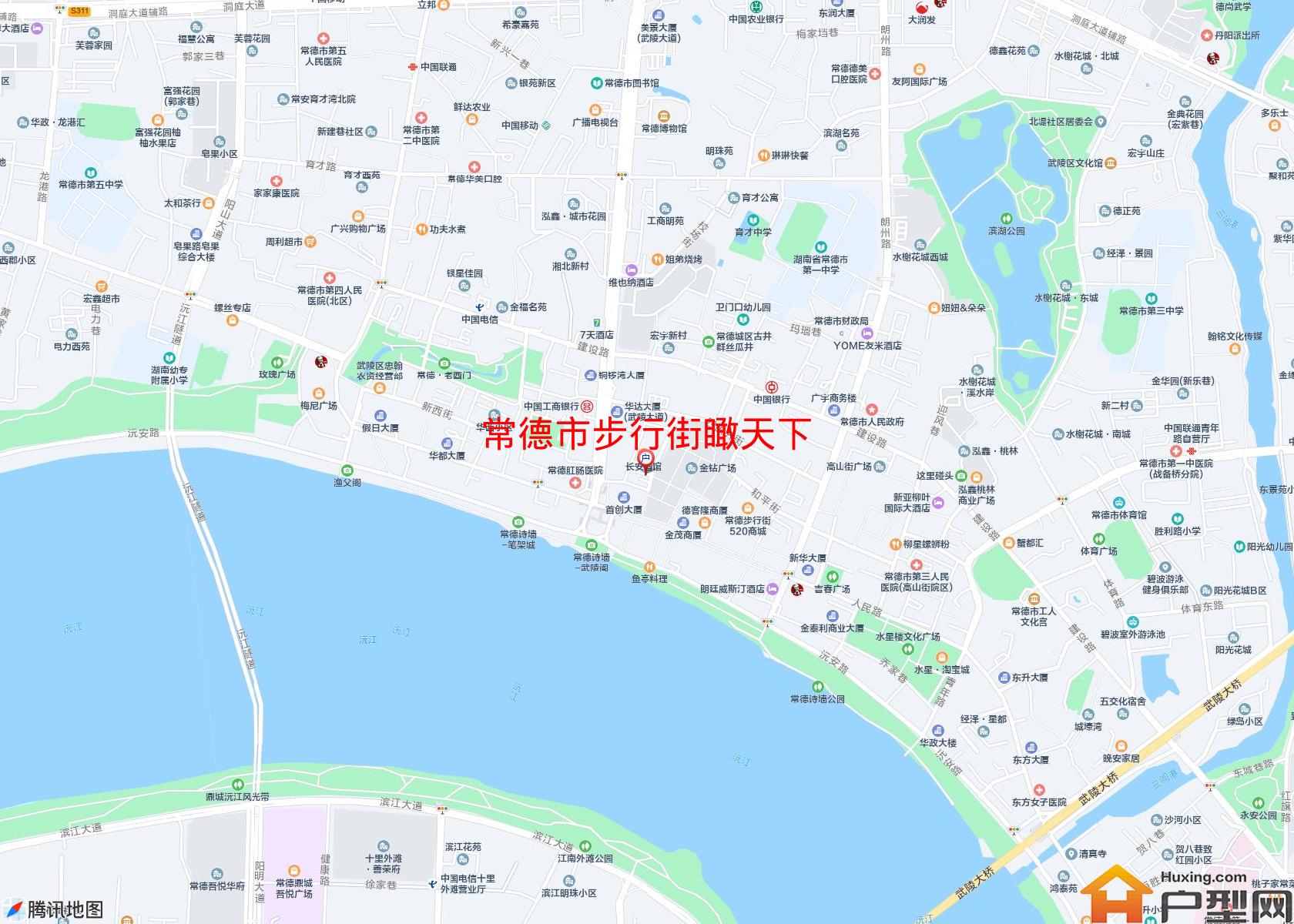 步行街瞰天下小区 - 户型网