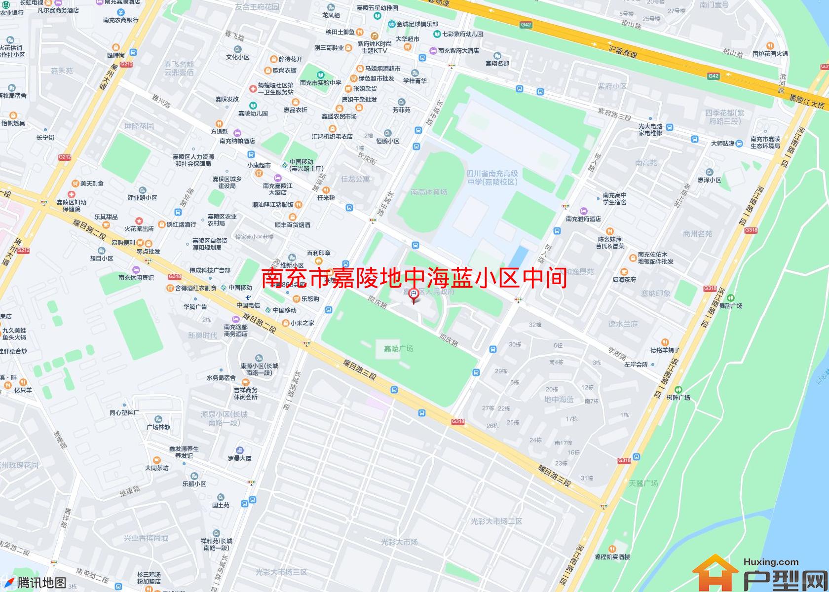 嘉陵地中海蓝小区中间小区 - 户型网