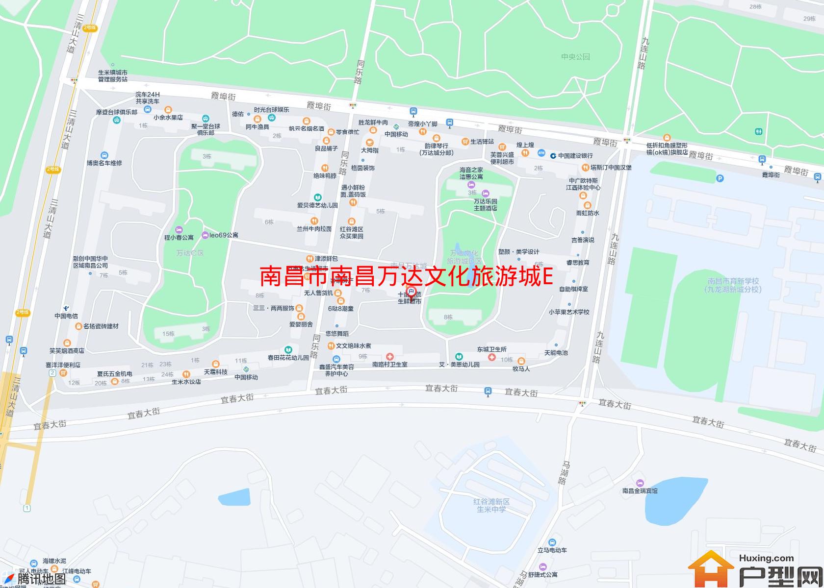 南昌万达文化旅游城E区小区 - 户型网