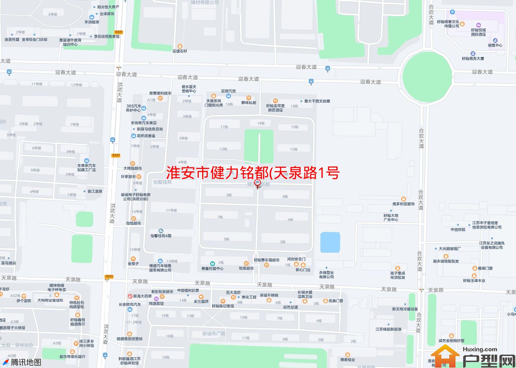健力铭都(天泉路1号)小区 - 户型网