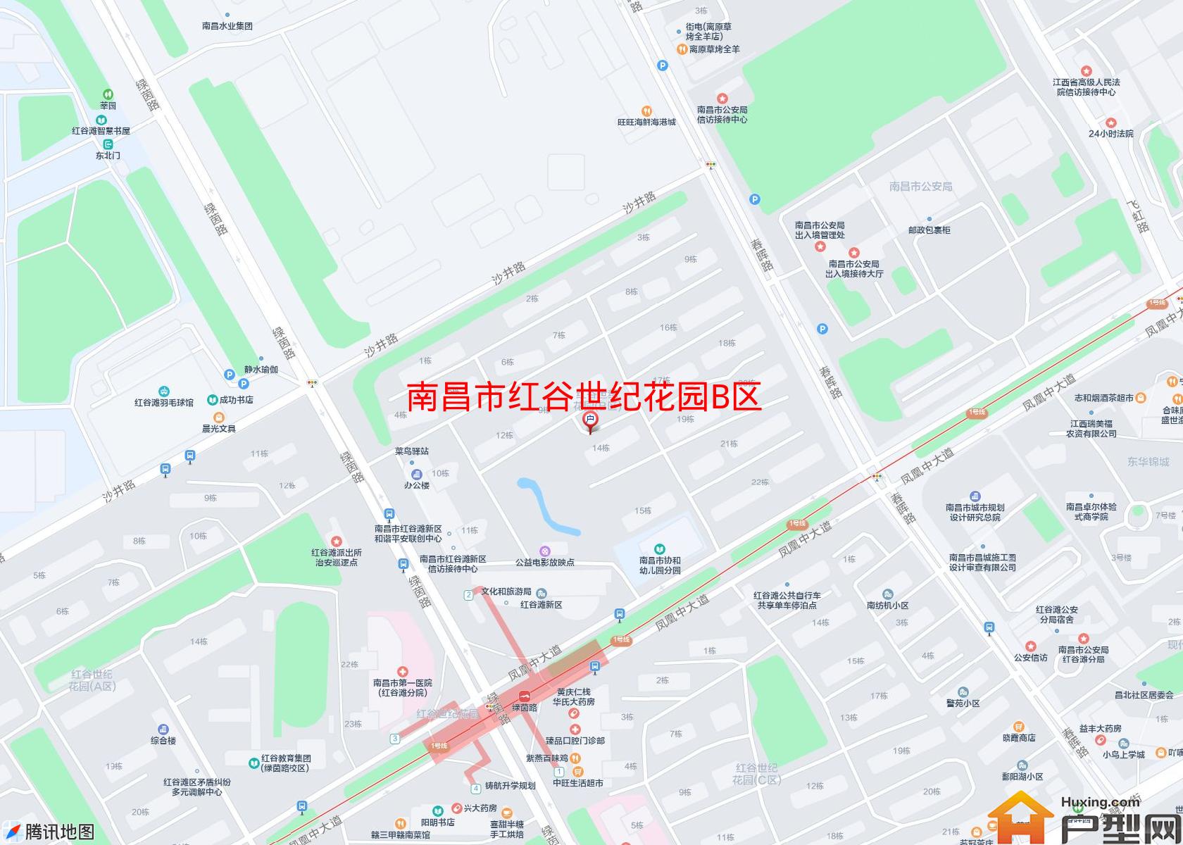 红谷世纪花园B区小区 - 户型网