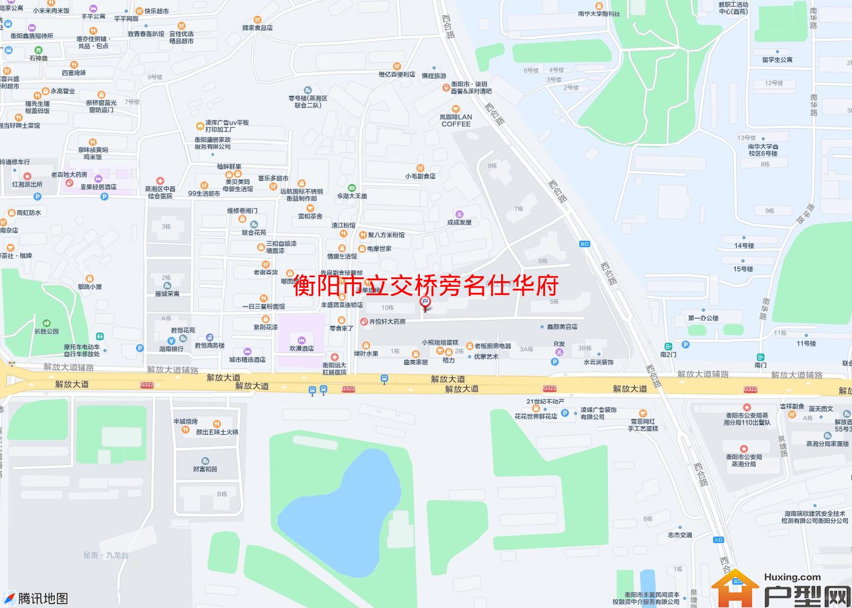 立交桥旁名仕华府小区 - 户型网