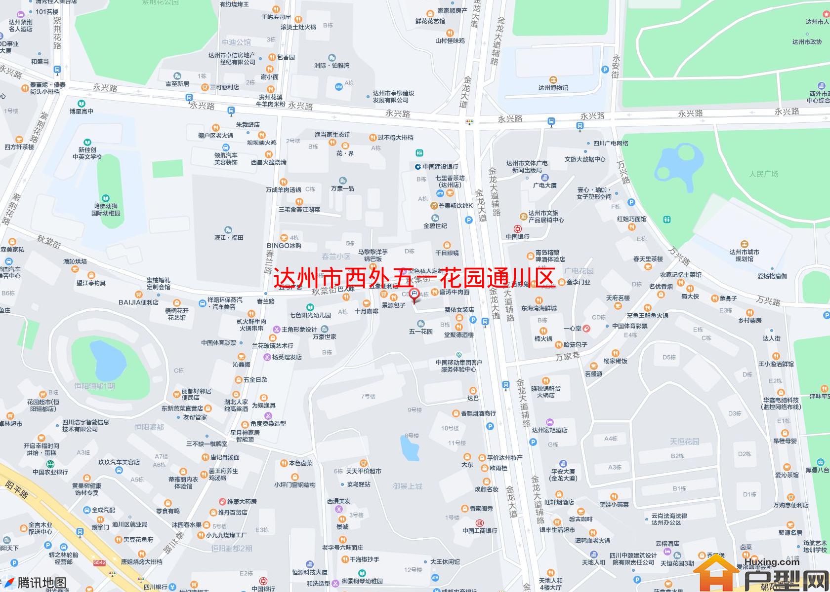 西外五一花园通川区小区 - 户型网