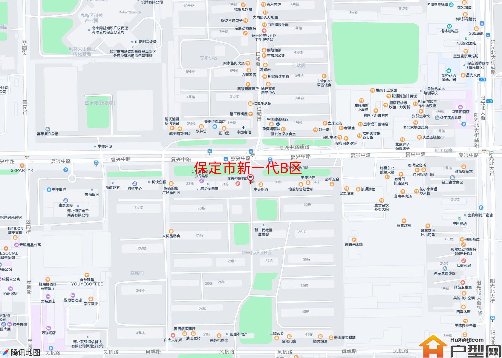 新一代B区小区 - 户型网