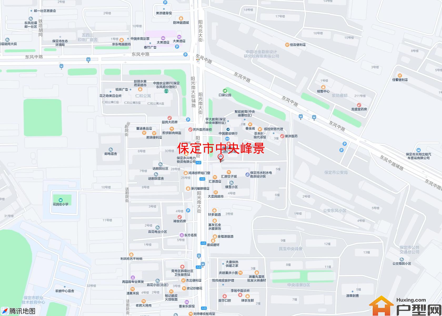 中央峰景小区 - 户型网