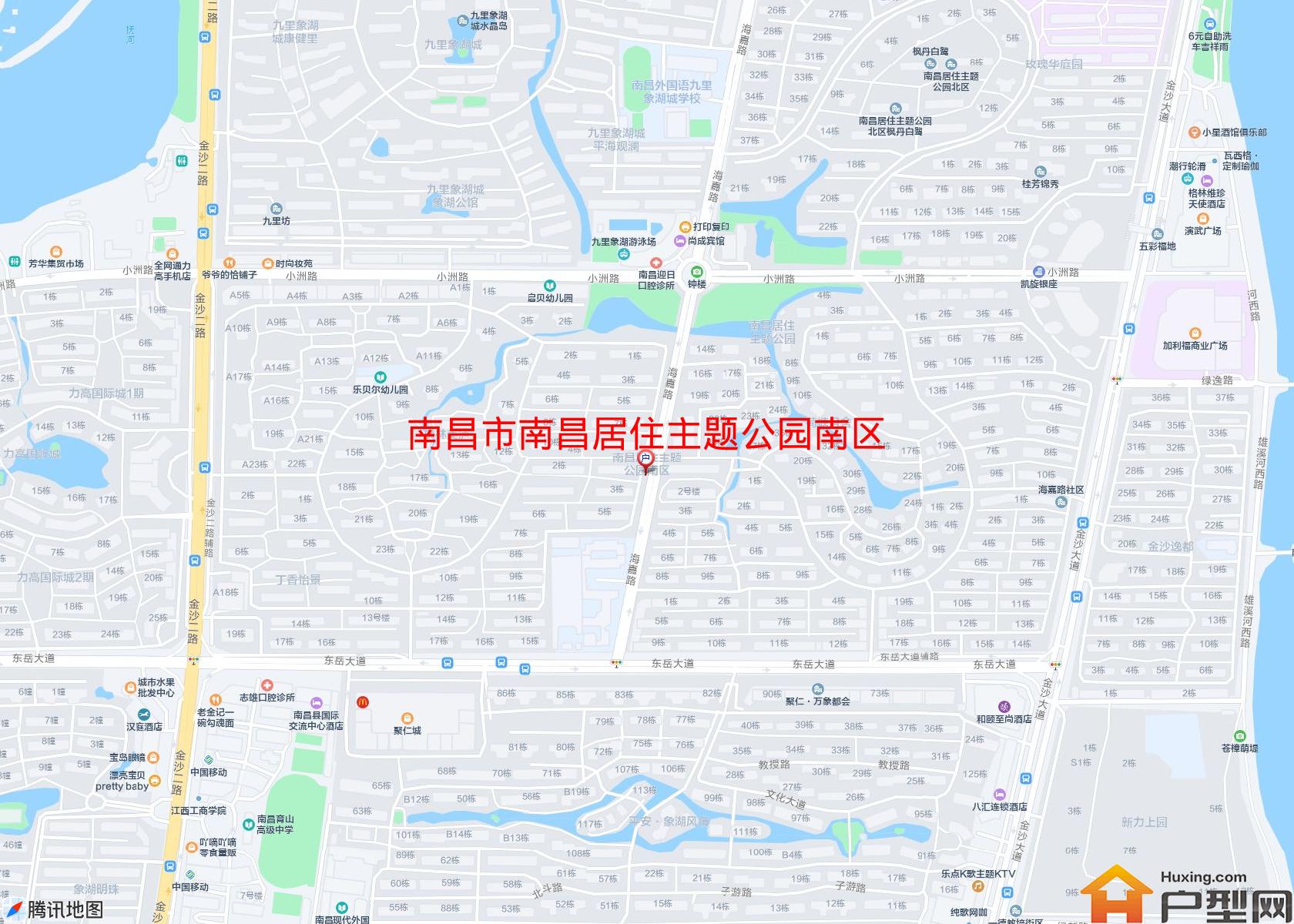 南昌居住主题公园南区小区 - 户型网