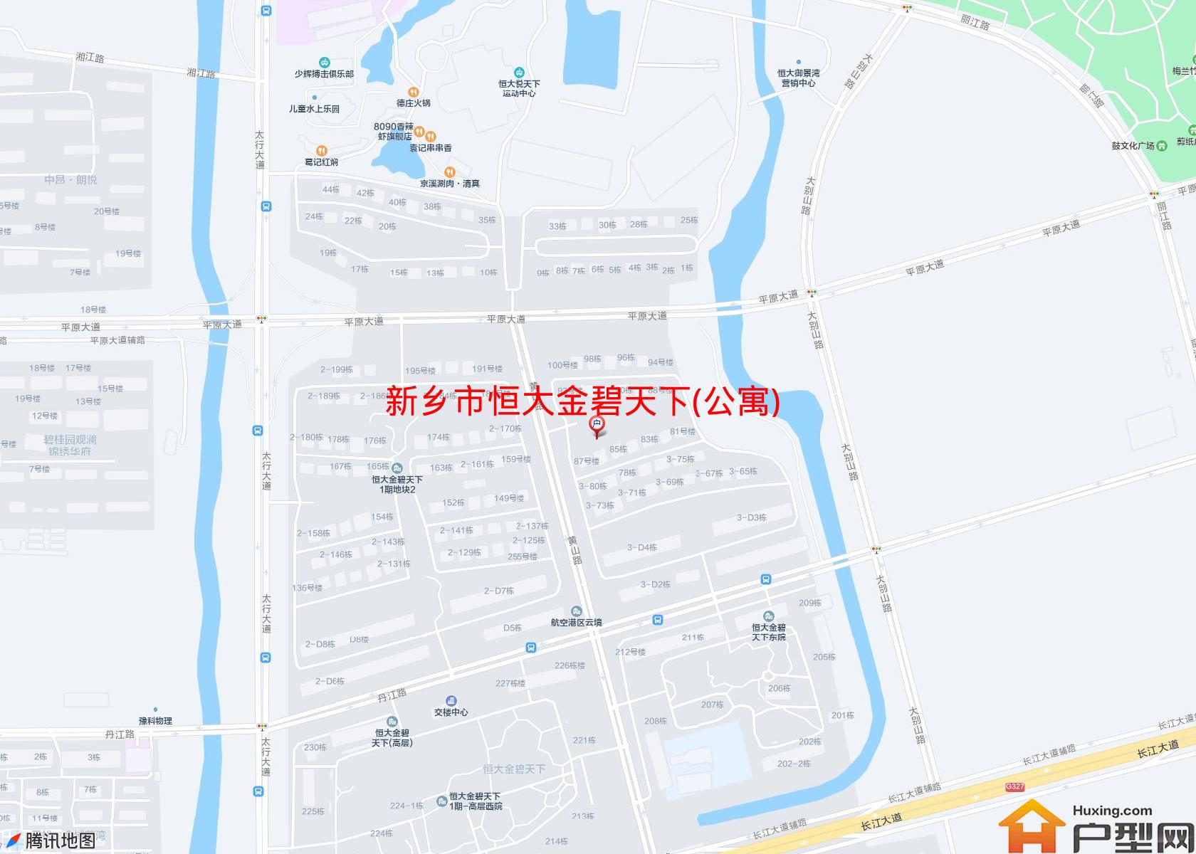 恒大金碧天下(公寓)小区 - 户型网