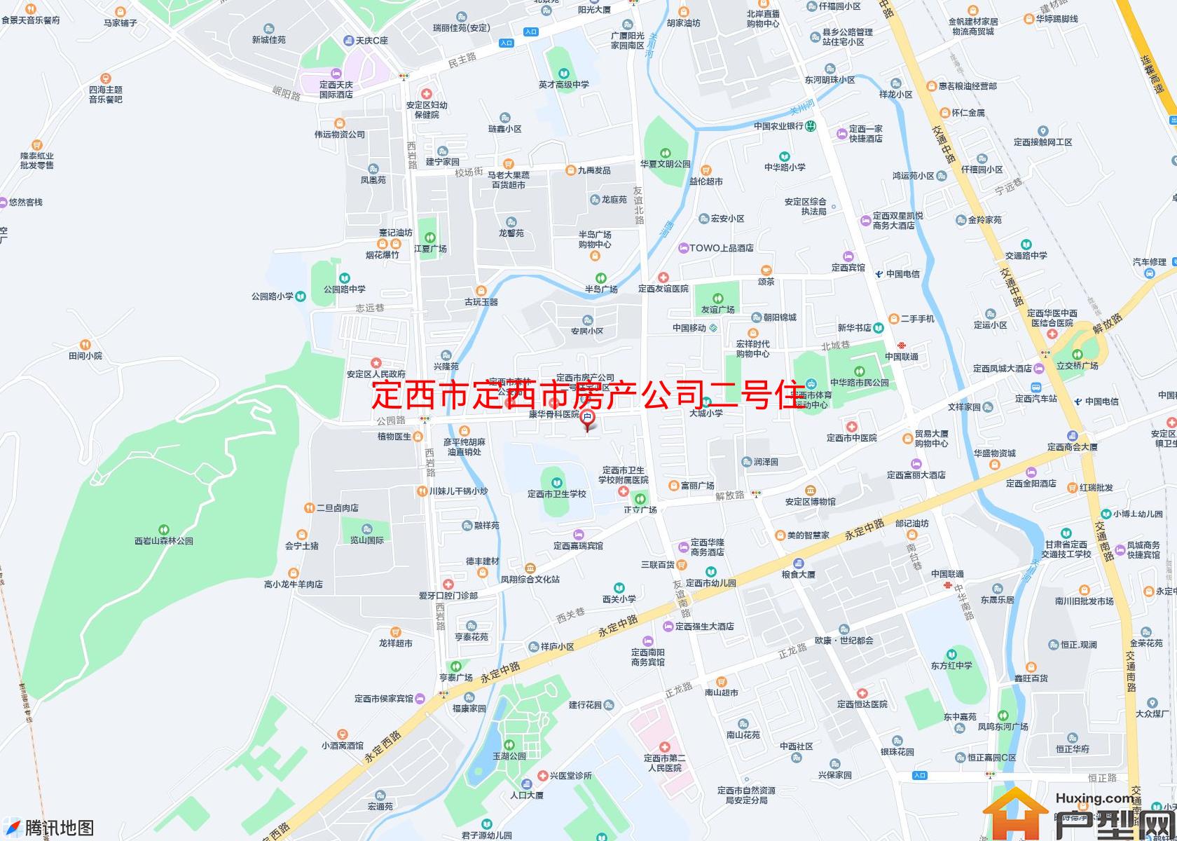 定西市房产公司二号住宅小区小区 - 户型网