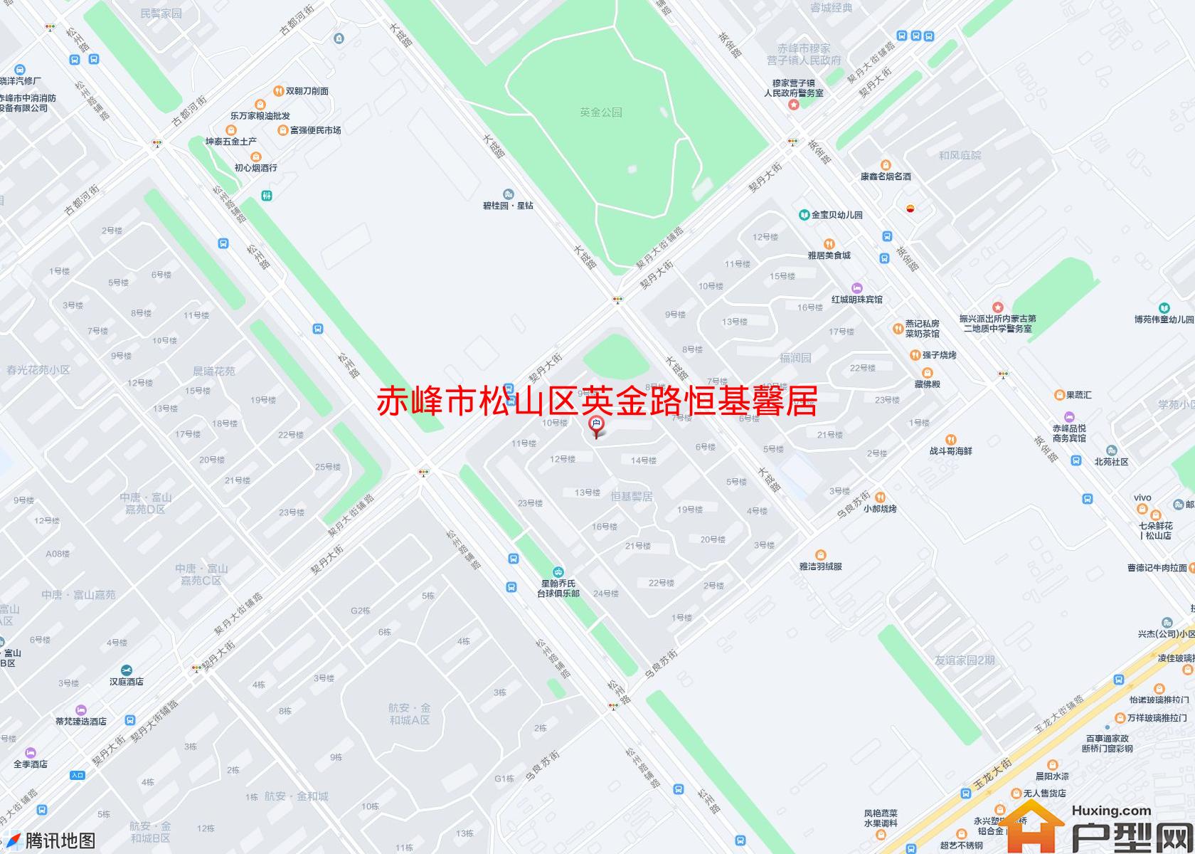 松山区英金路恒基馨居小区 - 户型网