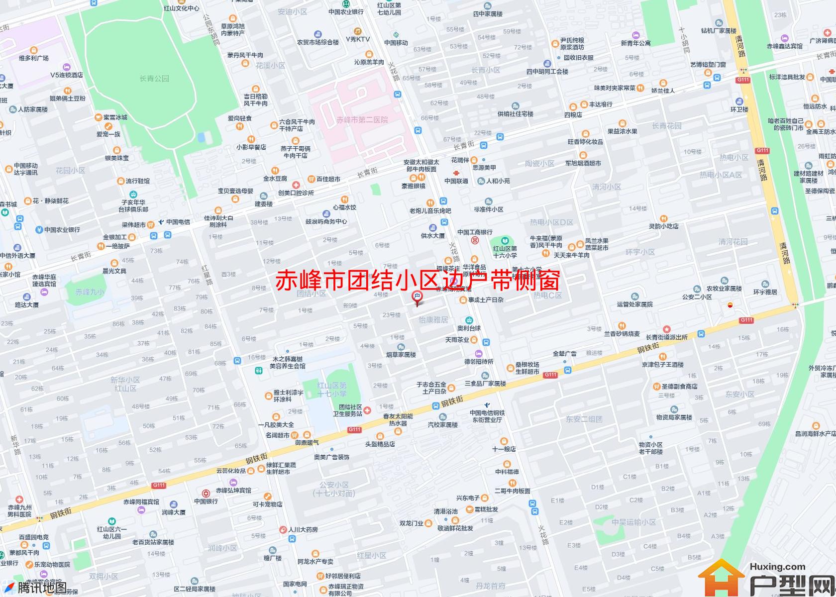 团结小区边户带侧窗小区 - 户型网