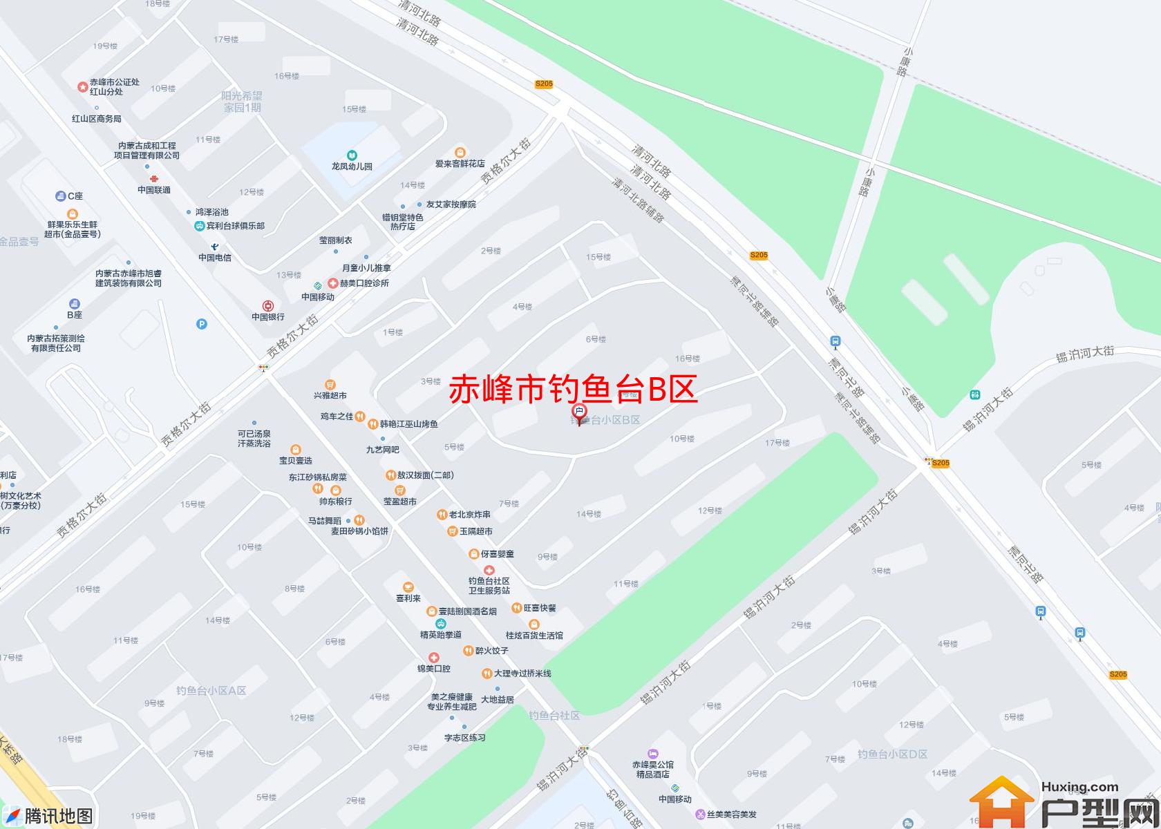 钓鱼台B区小区 - 户型网
