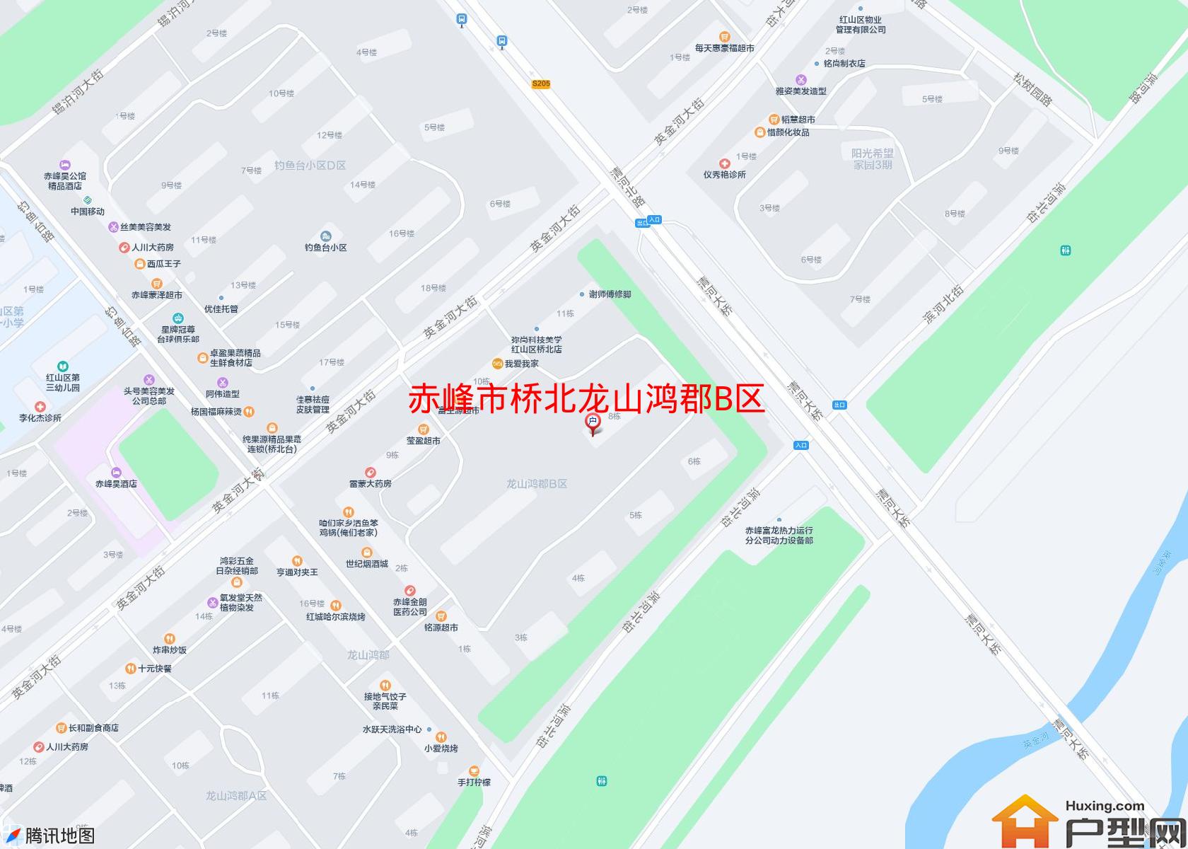 桥北龙山鸿郡B区小区 - 户型网