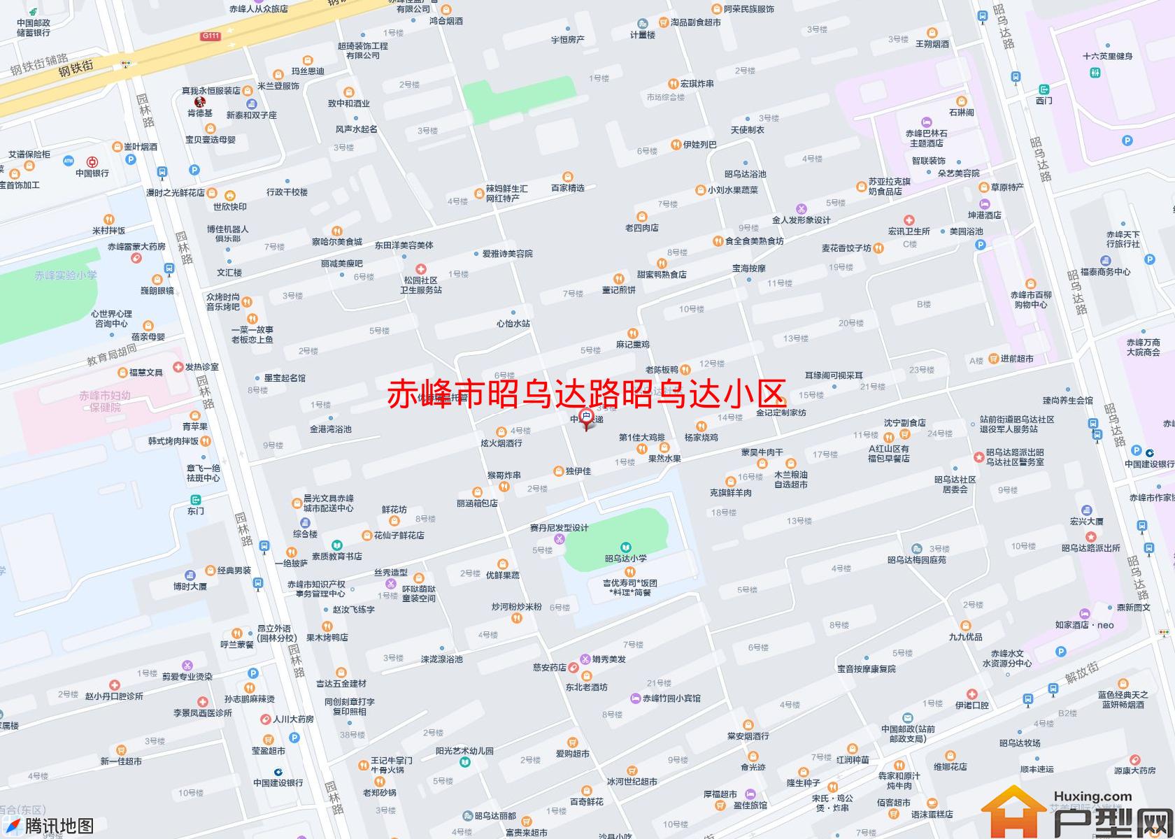昭乌达路昭乌达小区小区 - 户型网