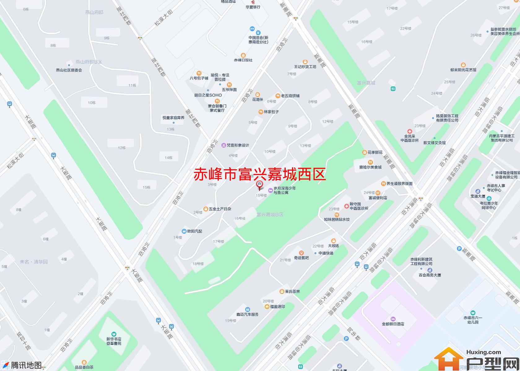 富兴嘉城西区小区 - 户型网