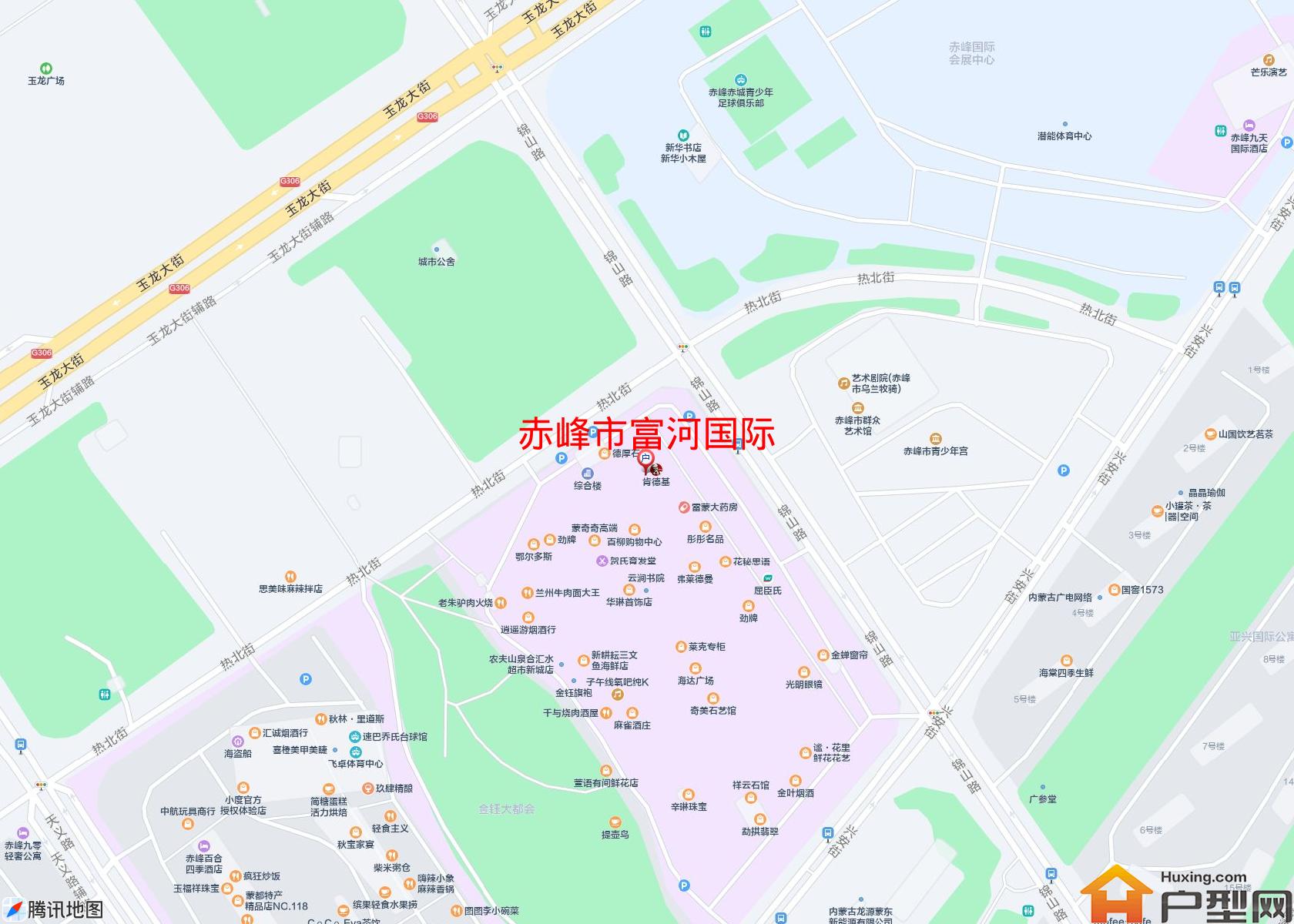 富河国际小区 - 户型网