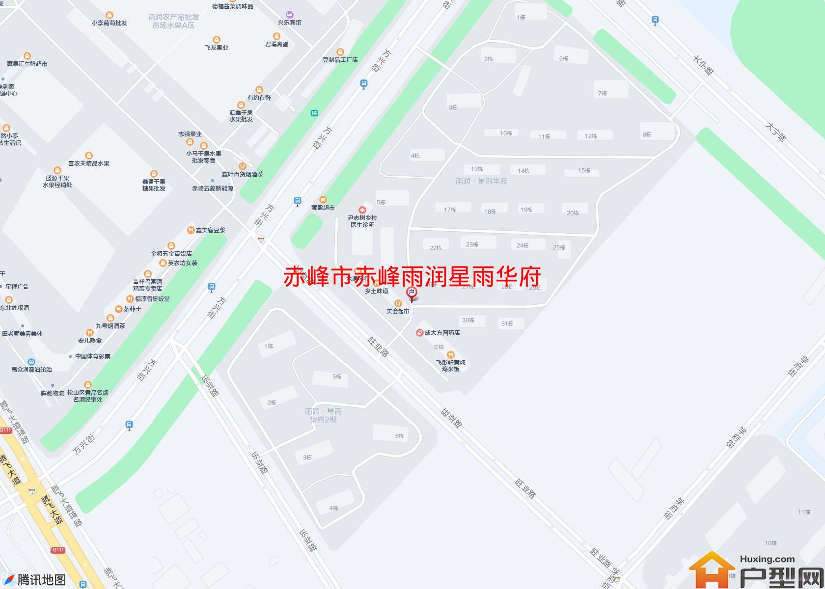 赤峰雨润星雨华府小区 - 户型网