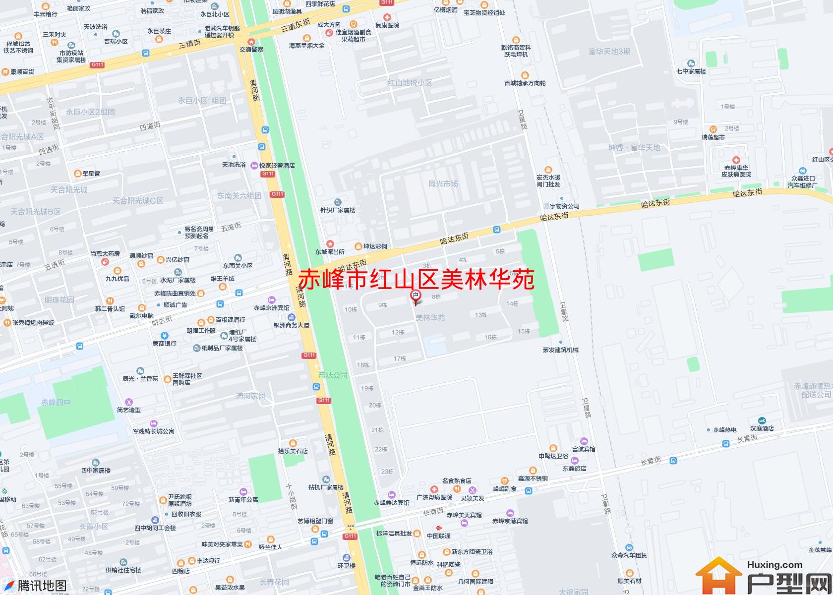 红山区美林华苑小区 - 户型网